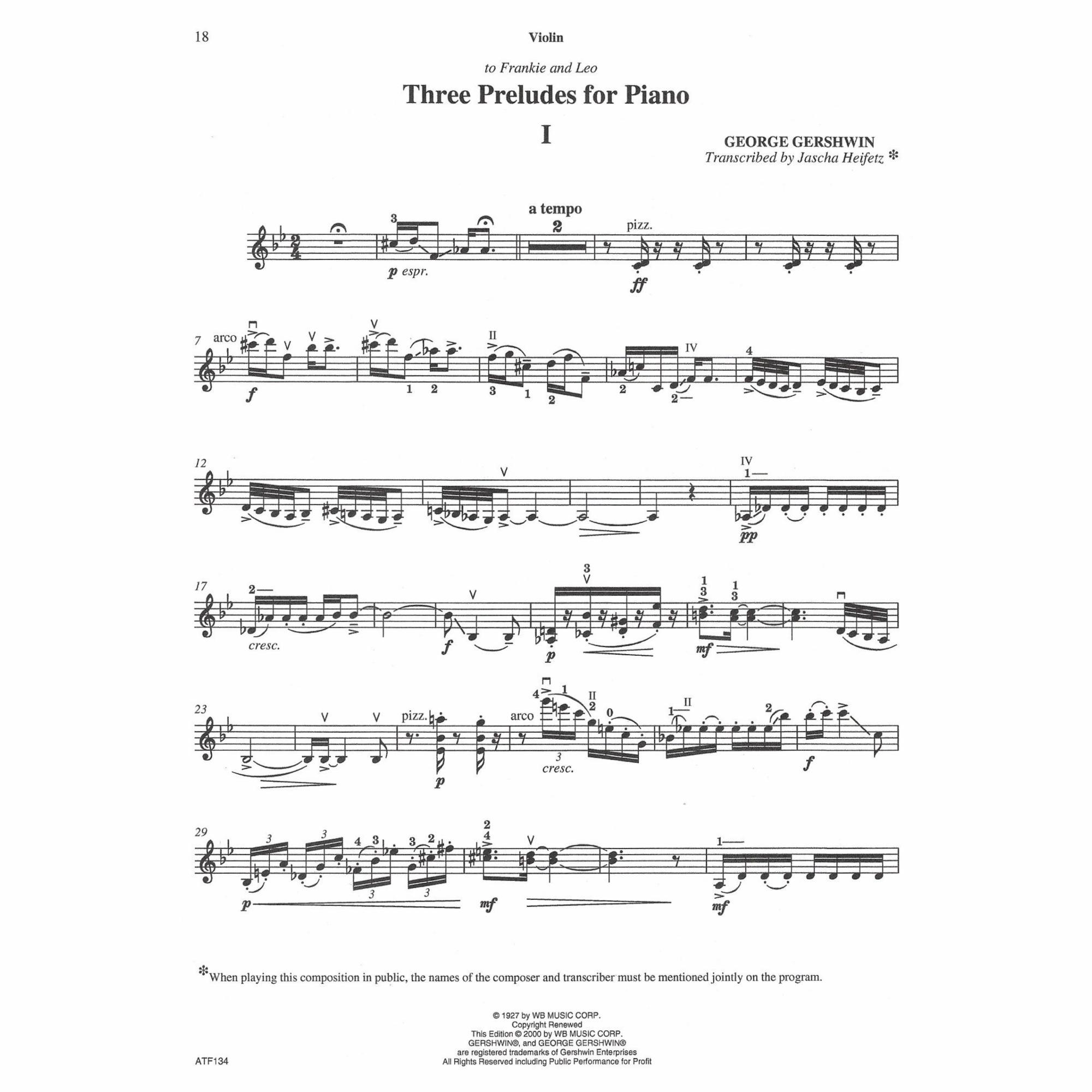 Sample: Violin (Pg. 18)