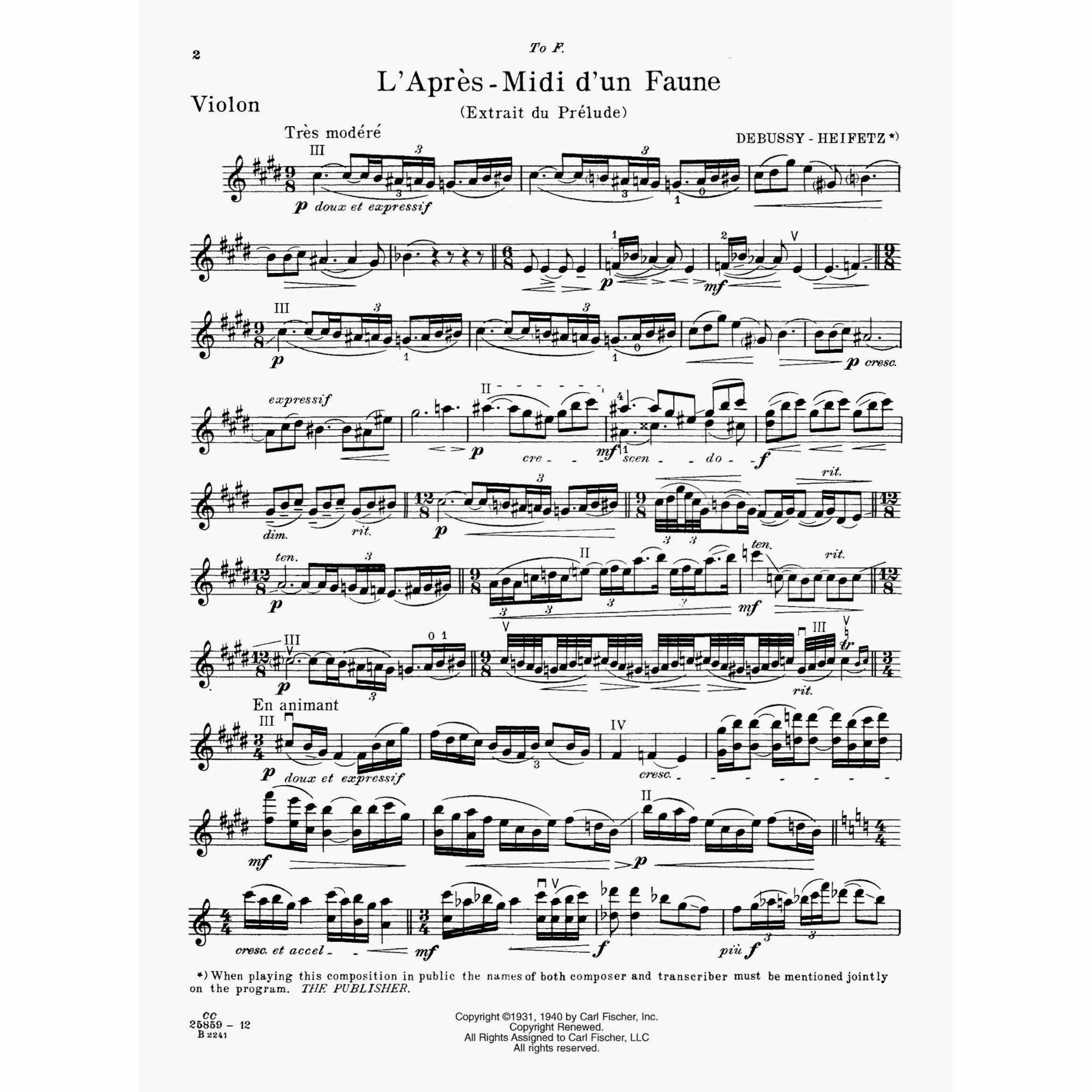 Sample: Violin Part