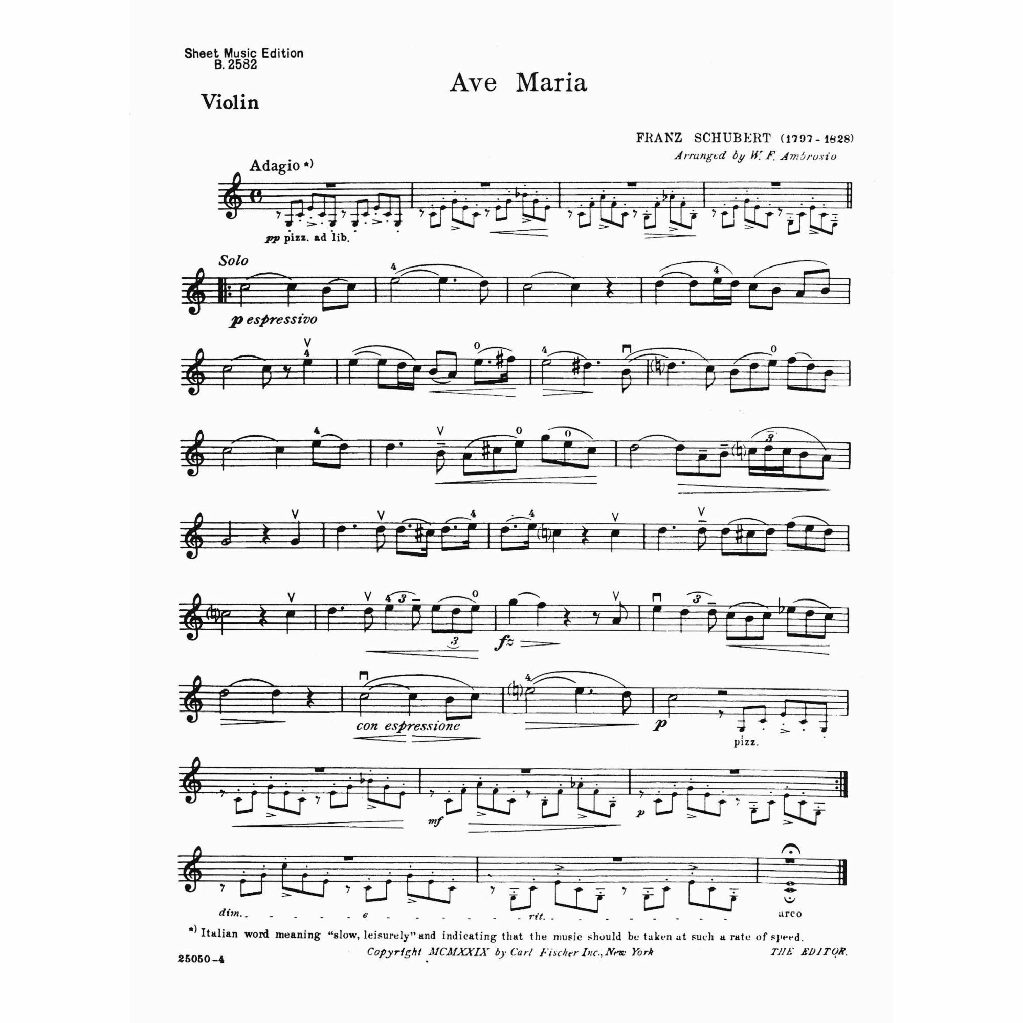 Sample: Violin Part