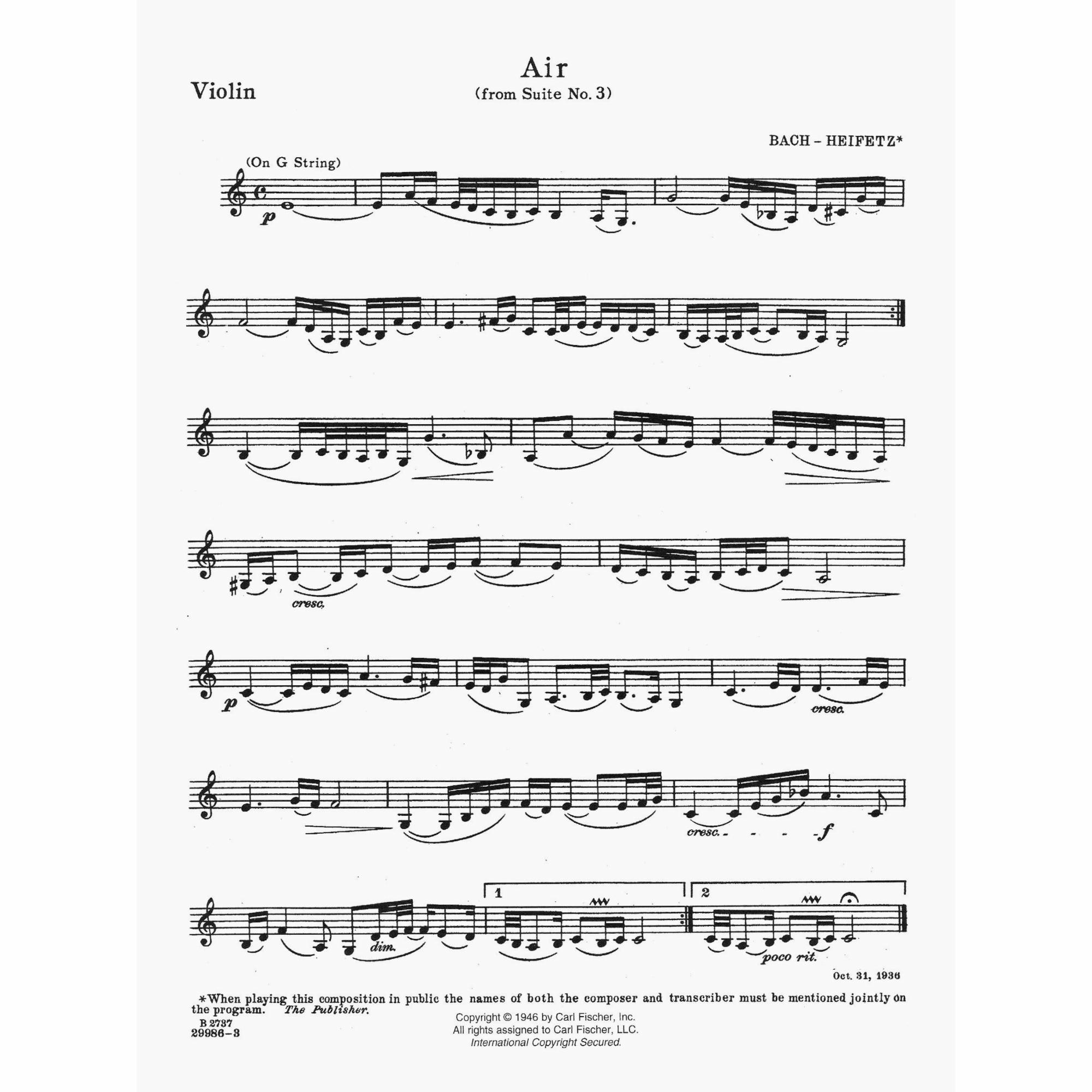 Sample: Violin (Pg. 1)