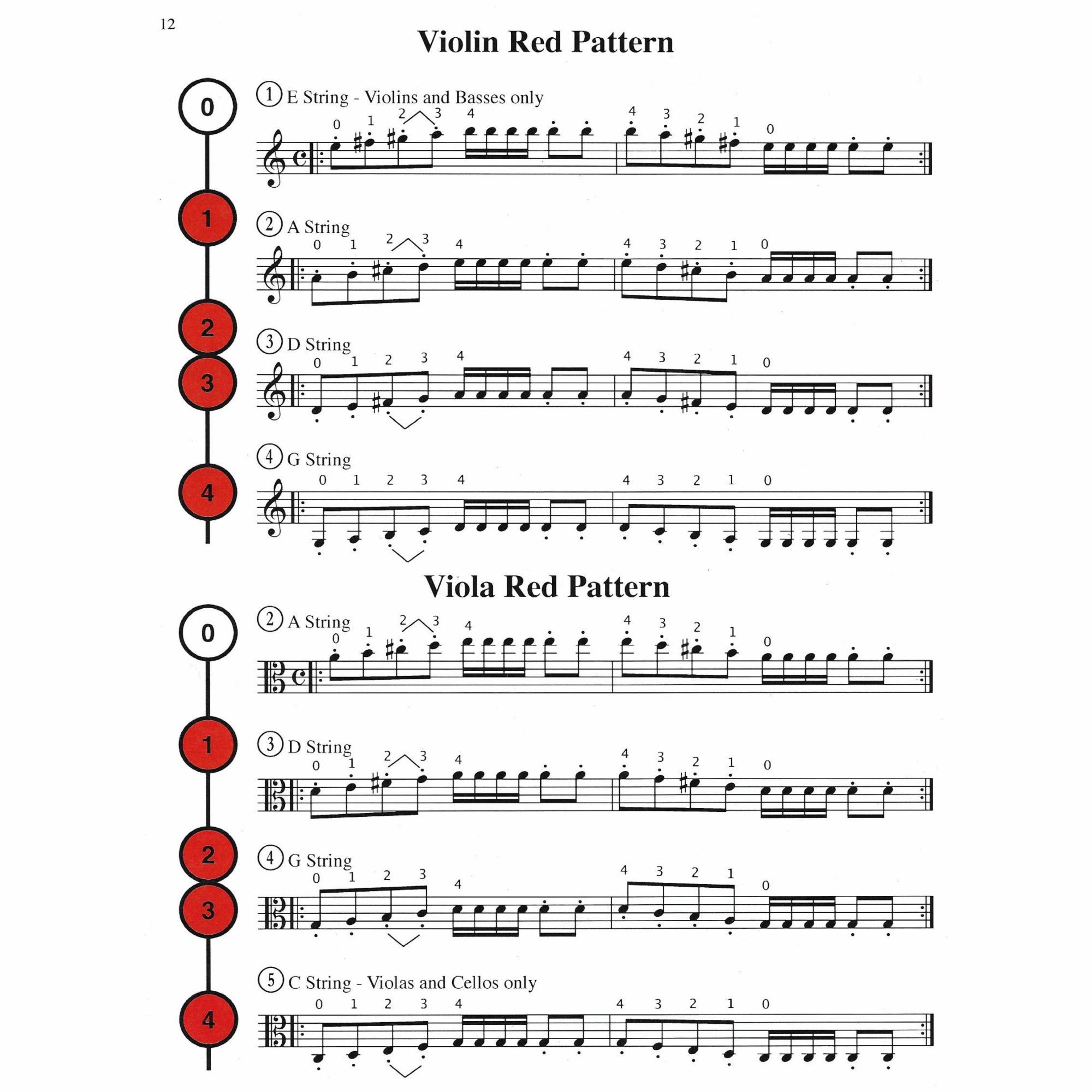 Sample: String Class Book (Pg. 12)