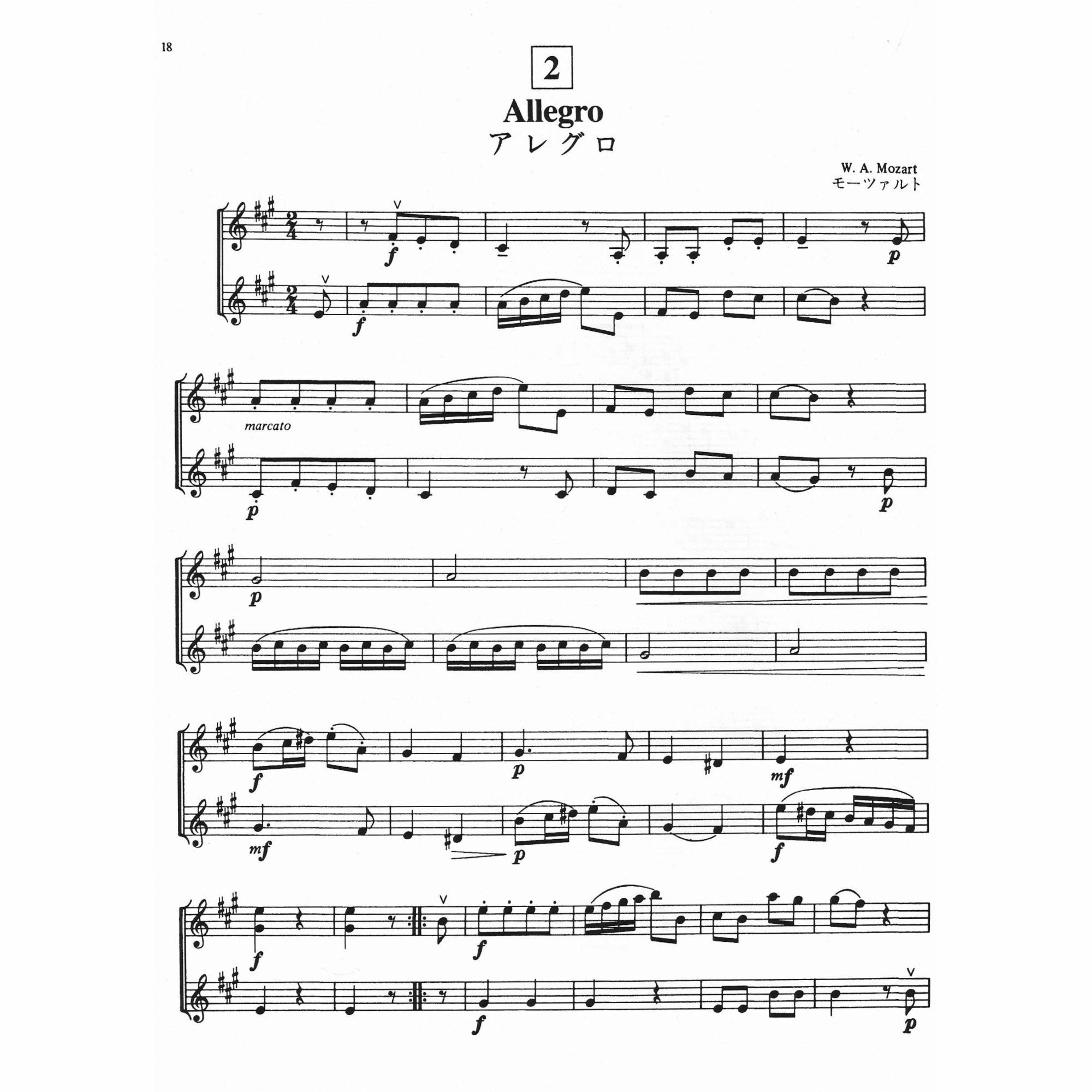 Sample: Violin Parts (Pg. 18)