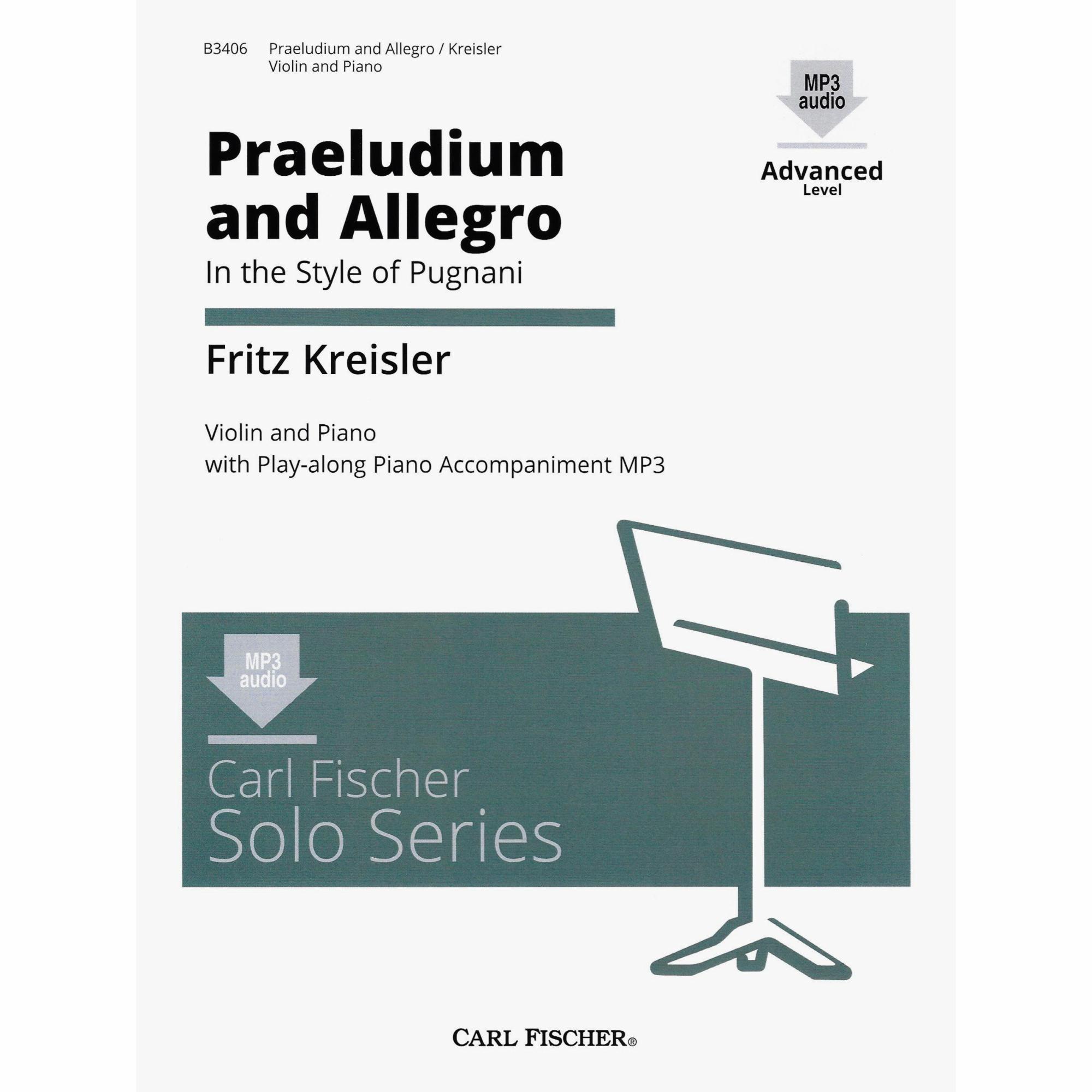 Kreisler -- Praeludium and Allegro for Violin and Piano