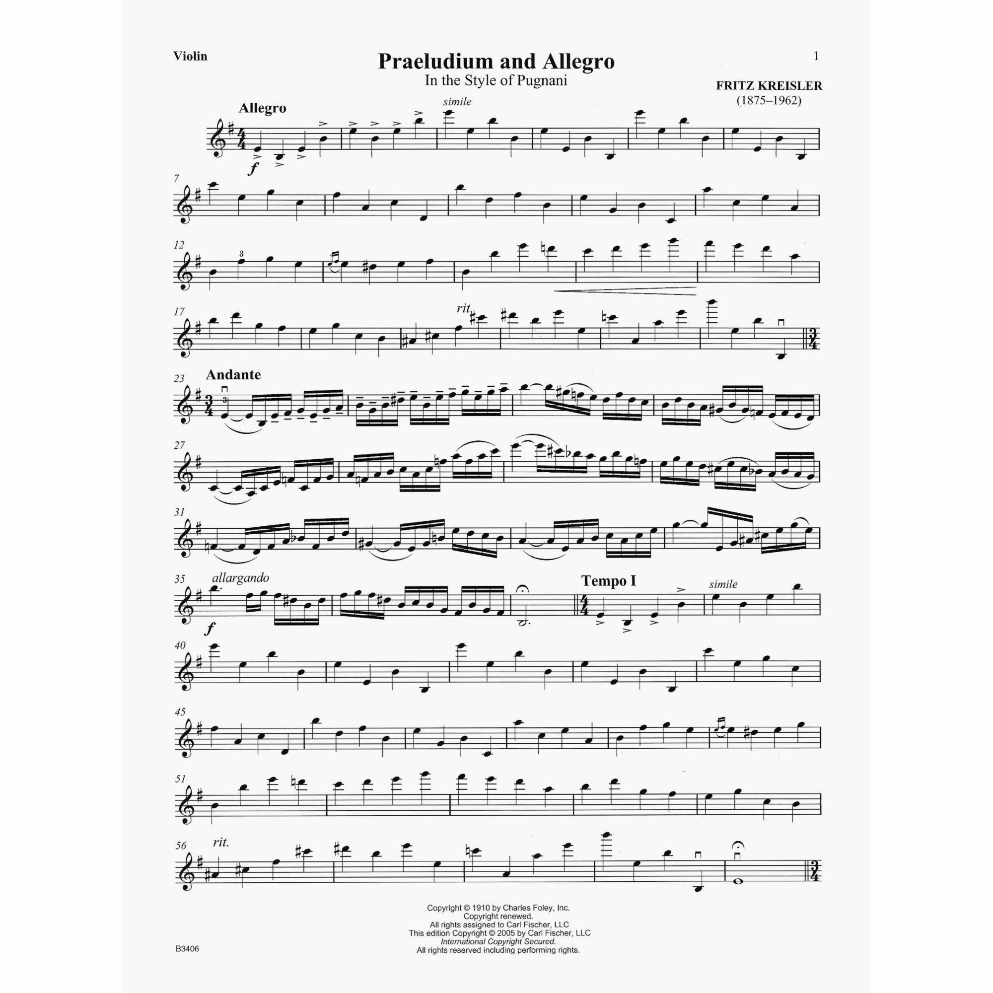 Sample: Violin Part