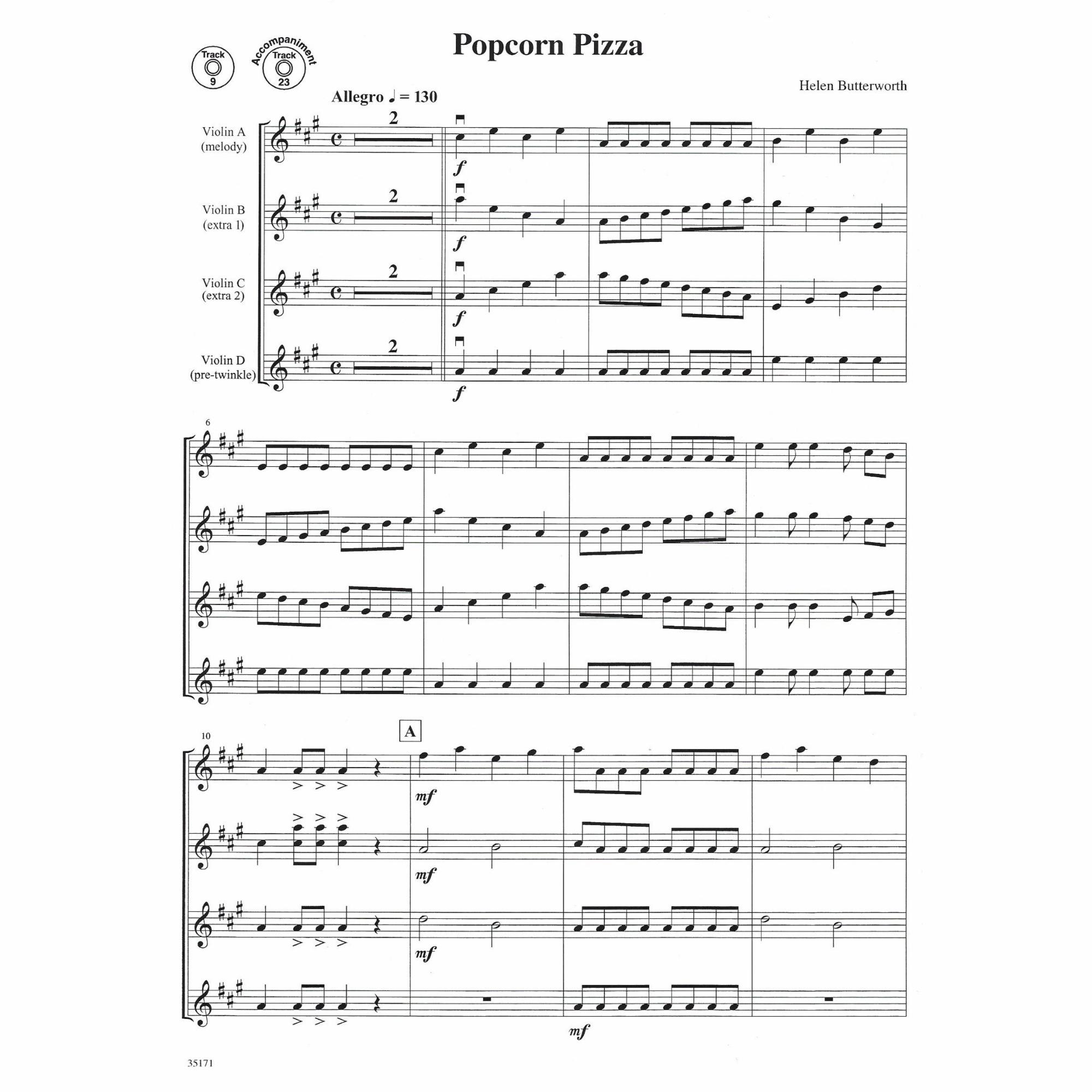 Sample: Book 1, Violin (Pg. 18)