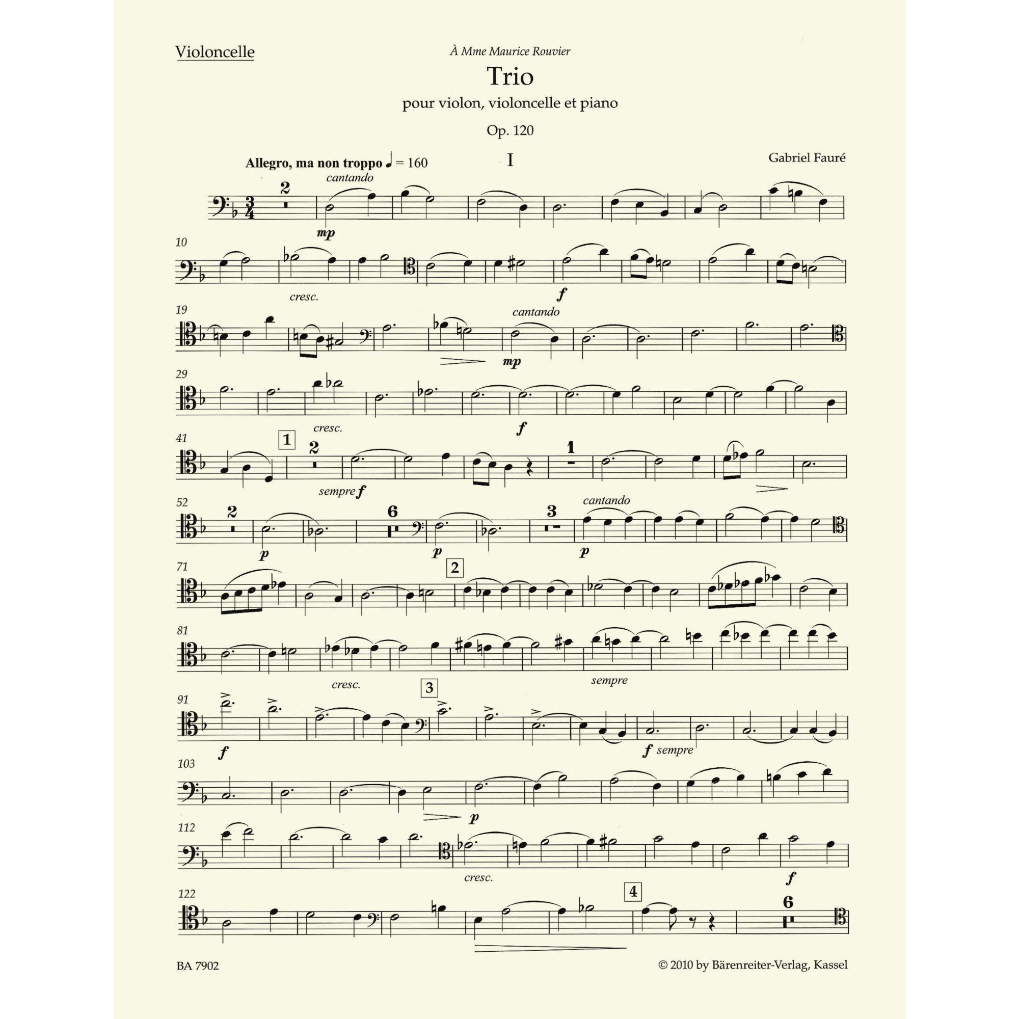 Sample: Cello (Pg. 1)