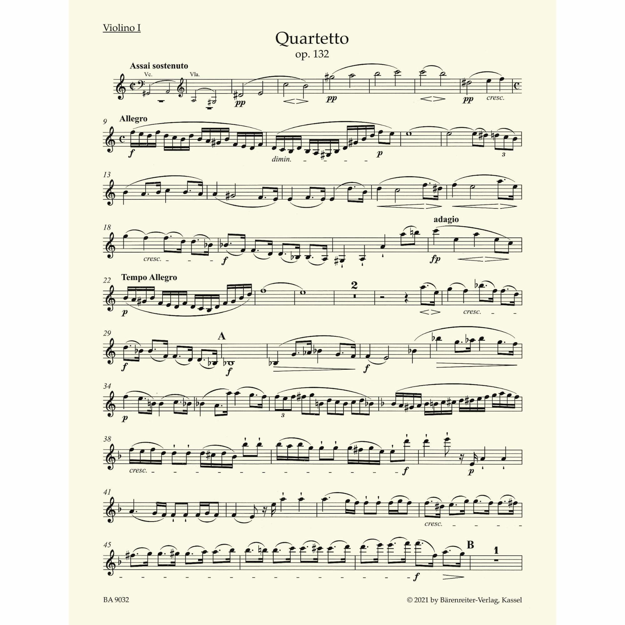 Sample: Violin I (Pg. 3)