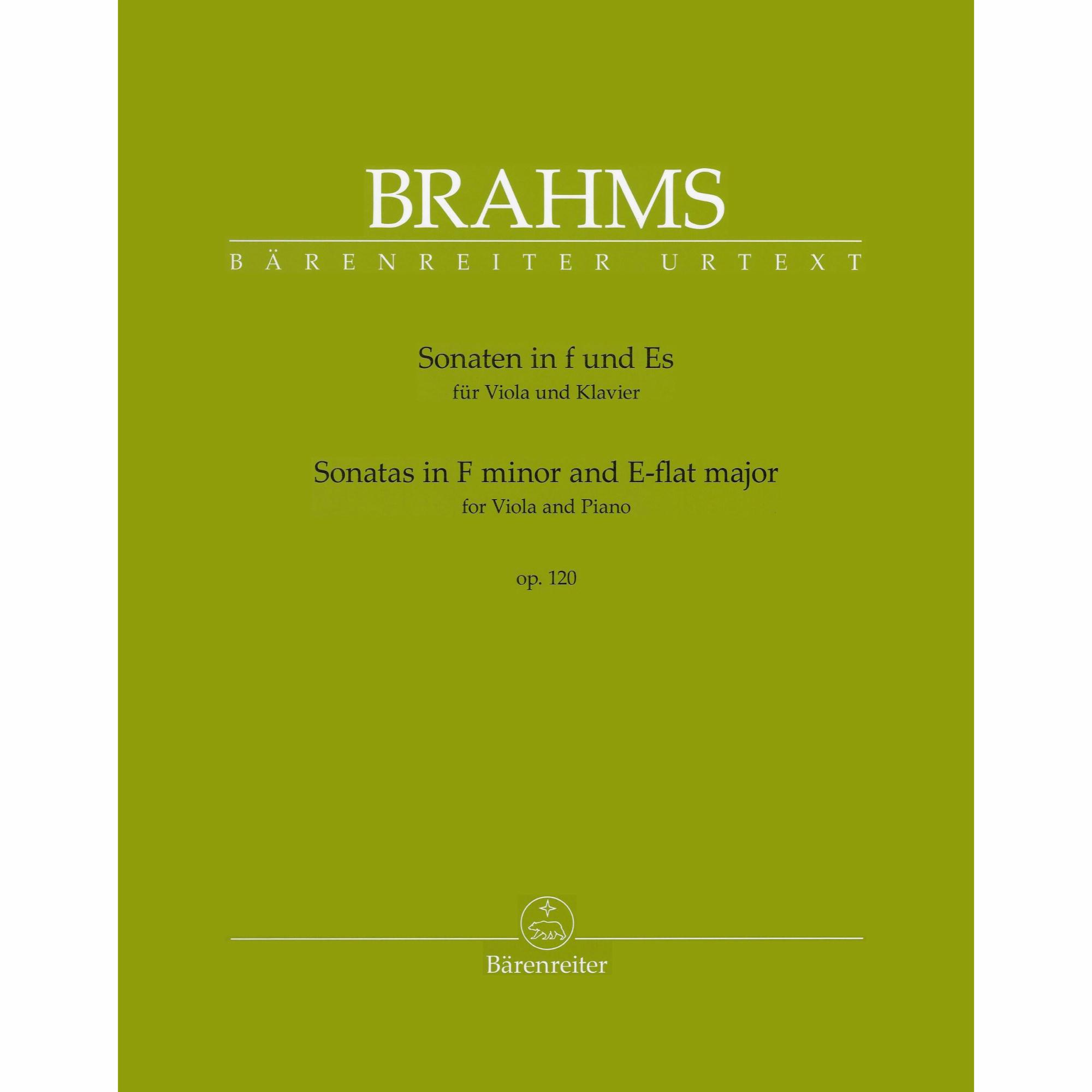 Brahms -- Sonatas, Op. 120 for Viola and Piano