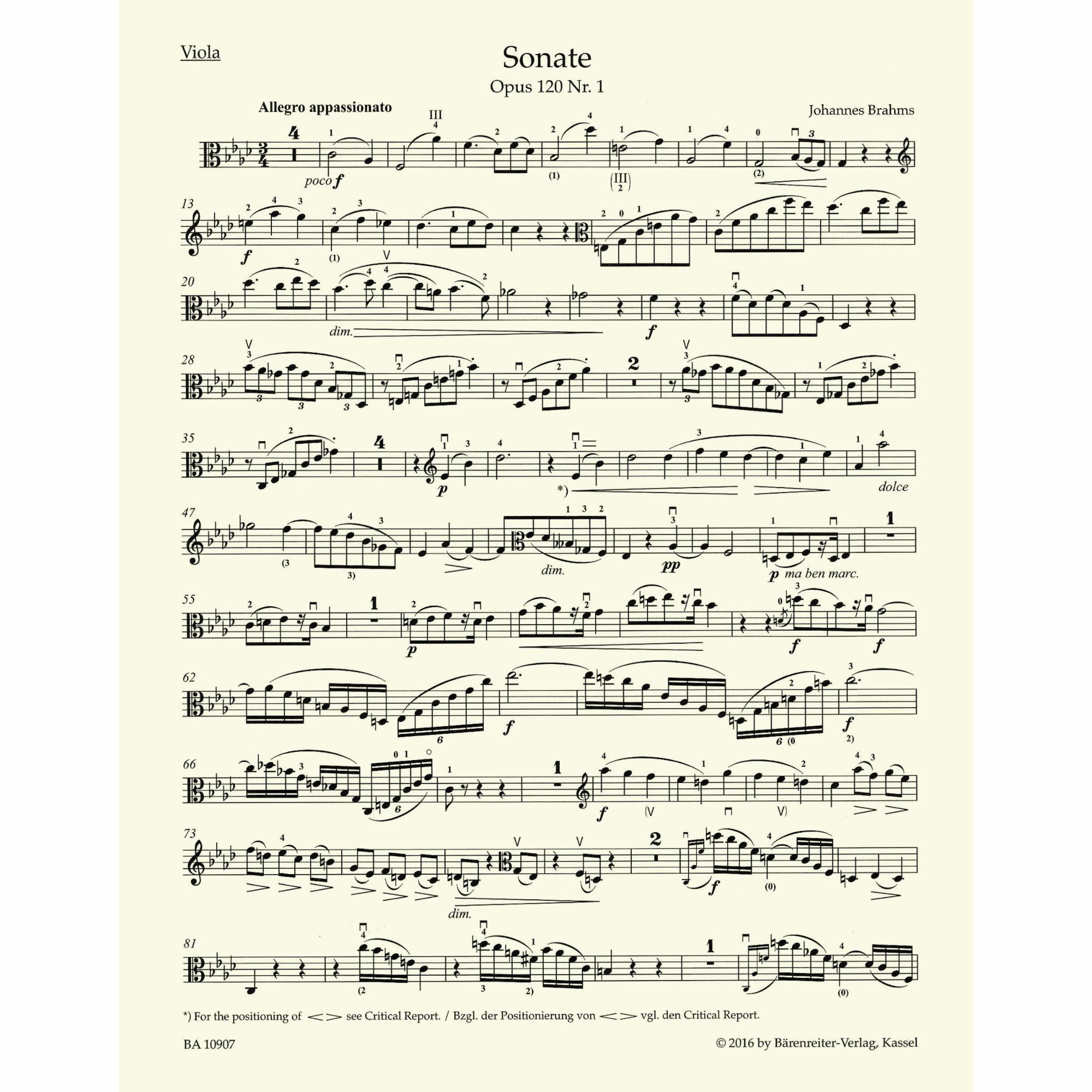 Sample: Marked Viola Part