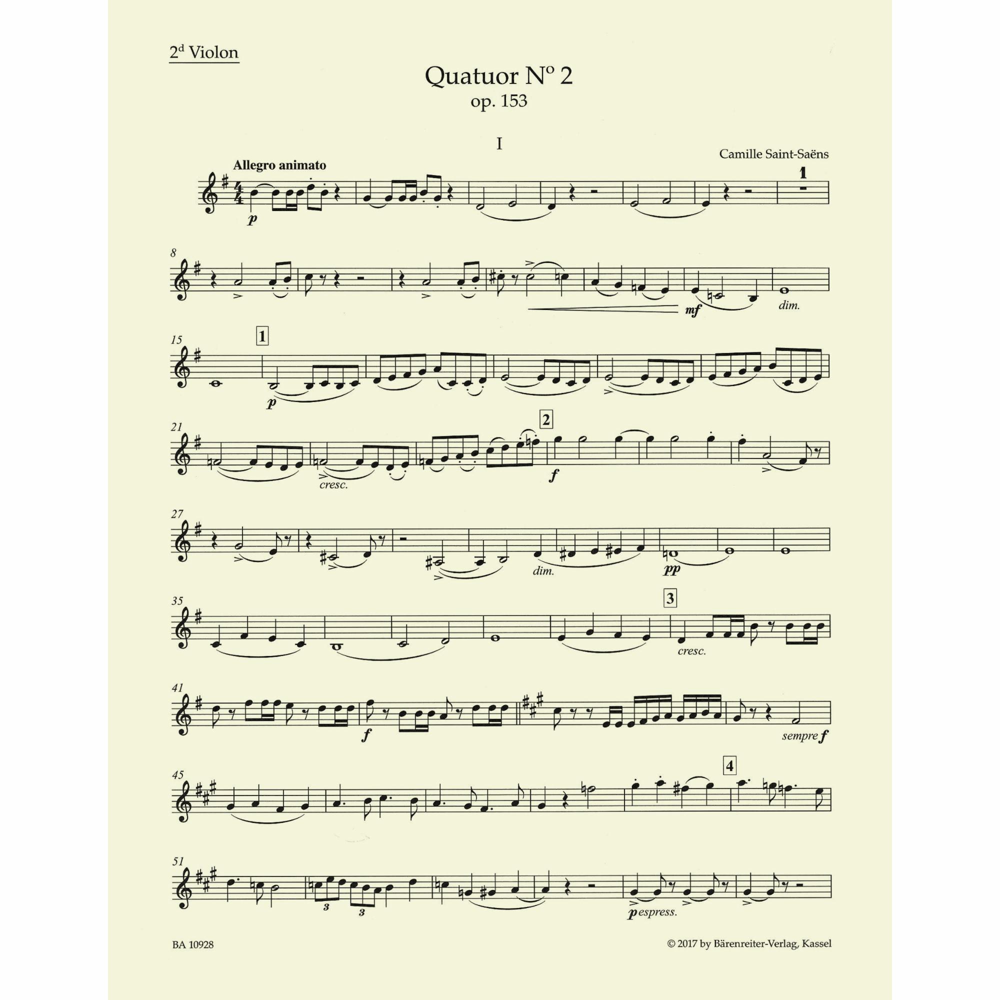 Sample: Violin II (Pg. 2)