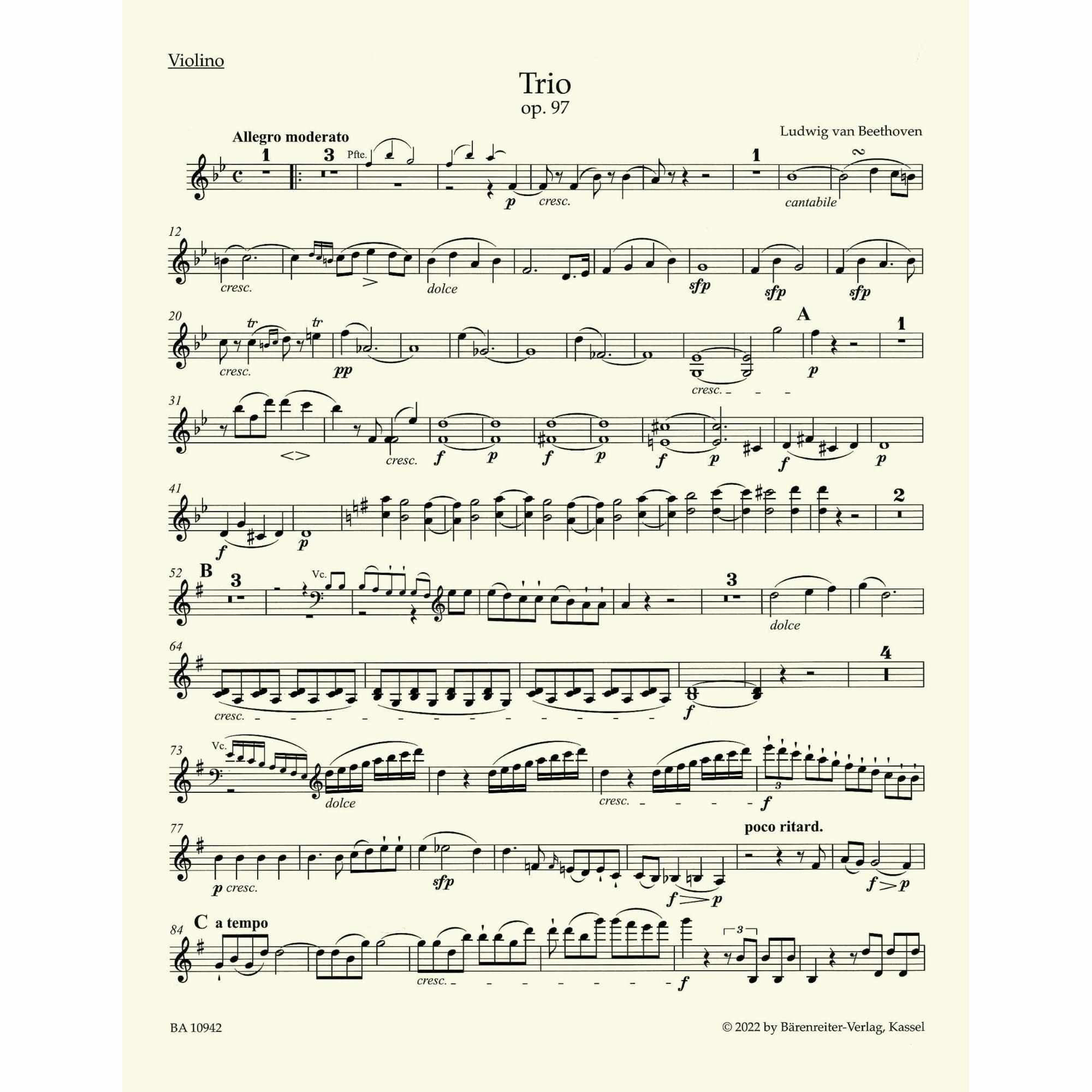 Sample: Violin Part