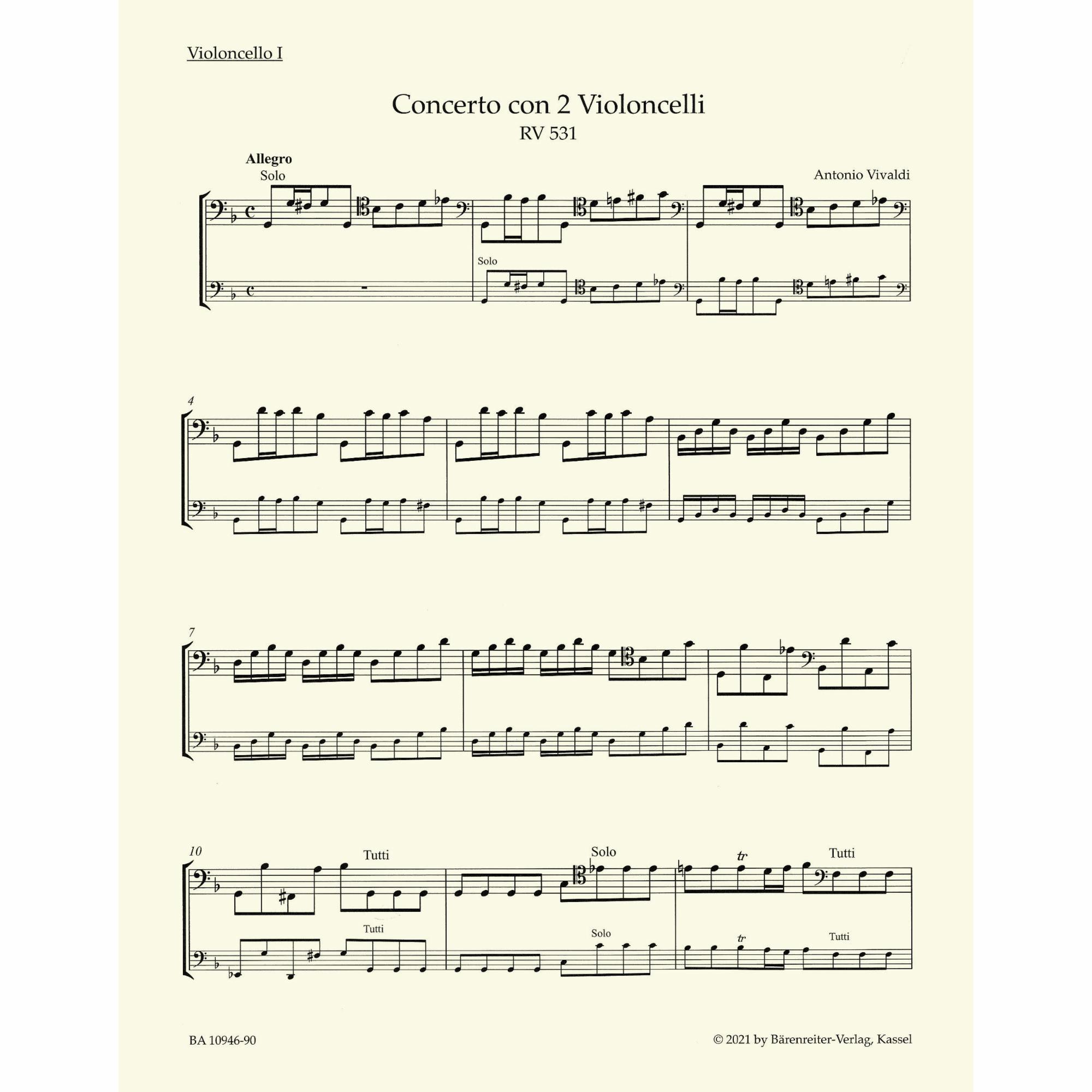 Sample: Cello I (Pg. 2)