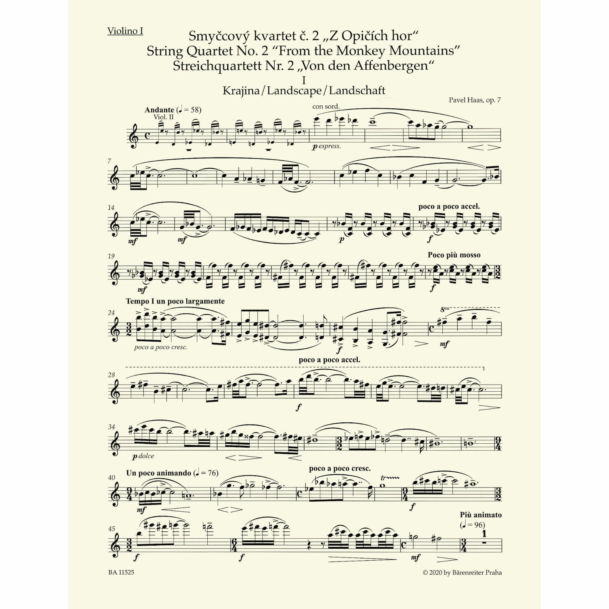 Sample: Violin I (Pg. 3)