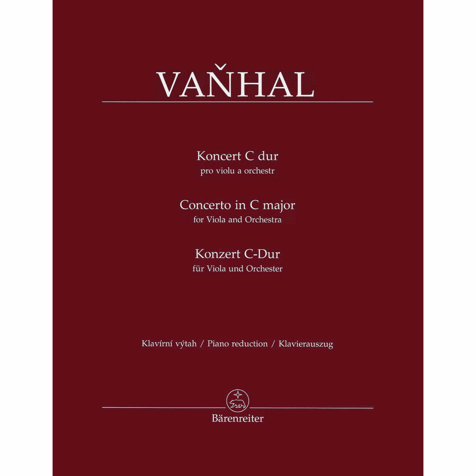 Vanhal -- Concerto in C Major for Viola and Piano