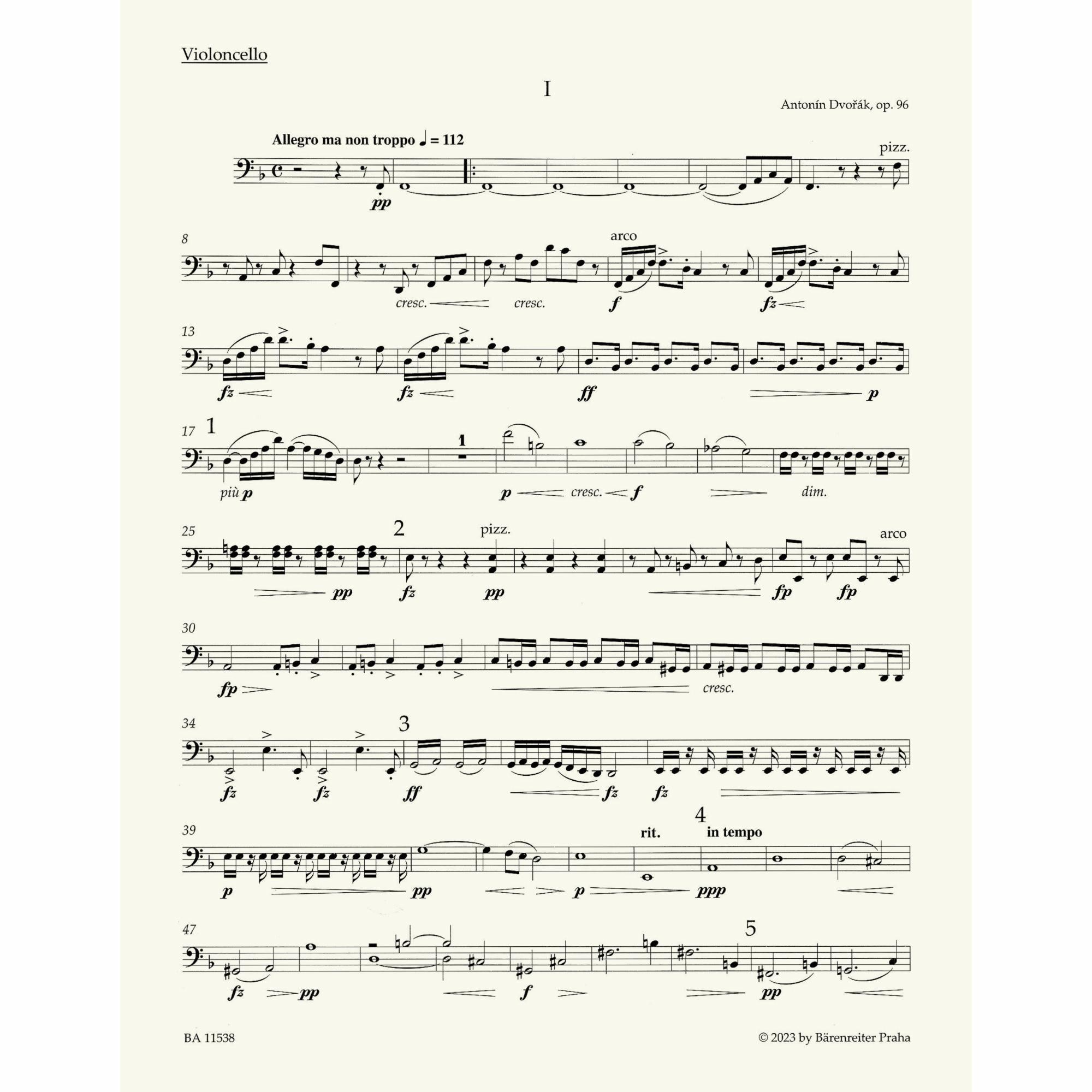 Sample: Cello Part 