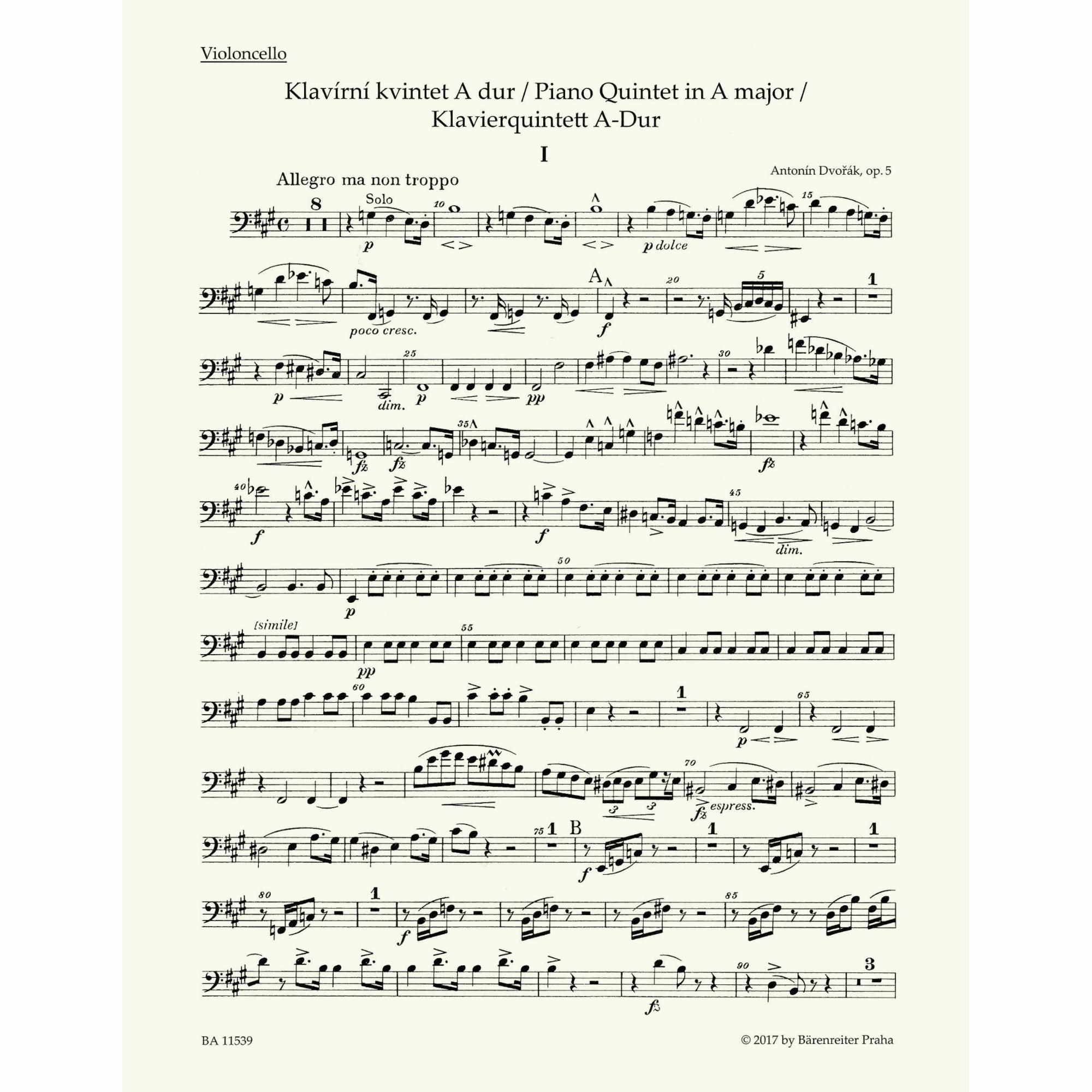 Sample: Cello (Pg. 1)