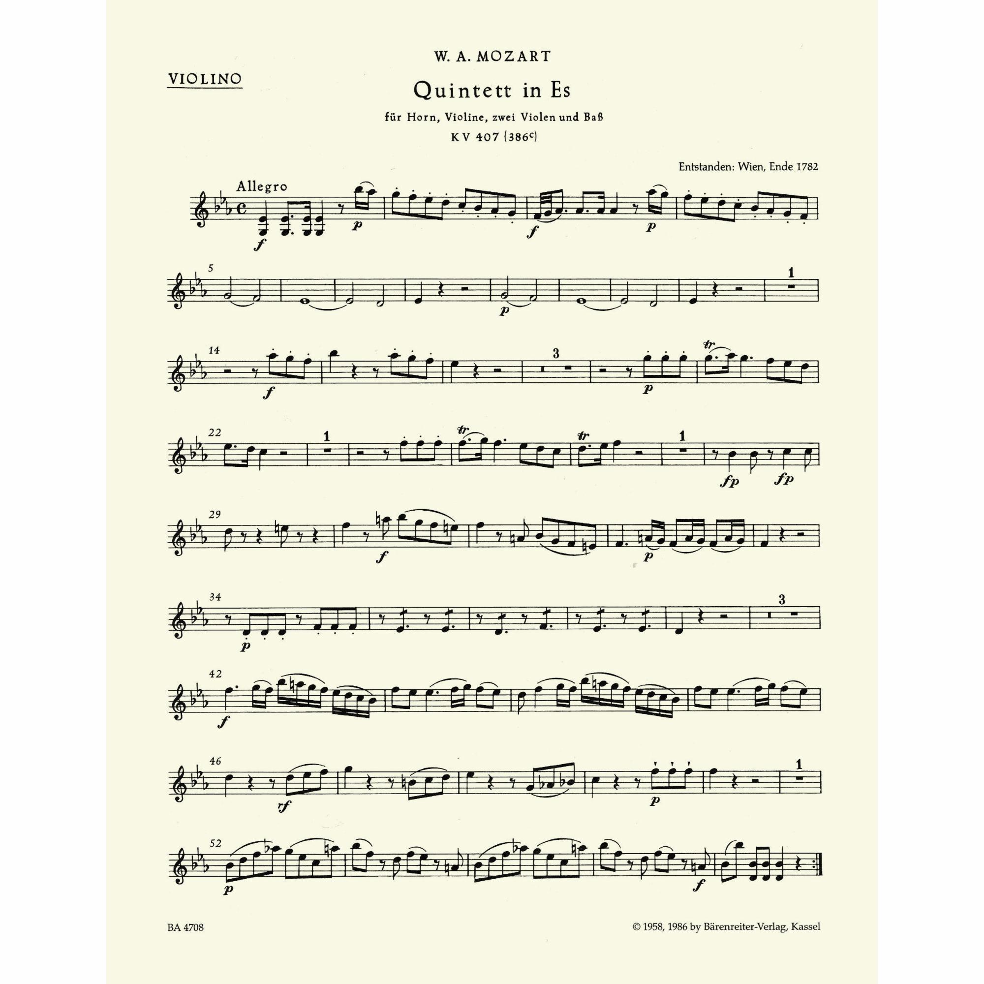 Sample: Violin (Pg. 1)