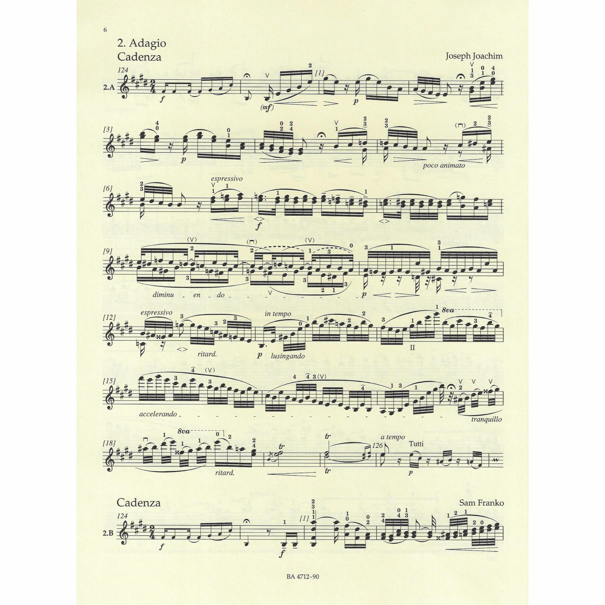 Sample: Cadenzas