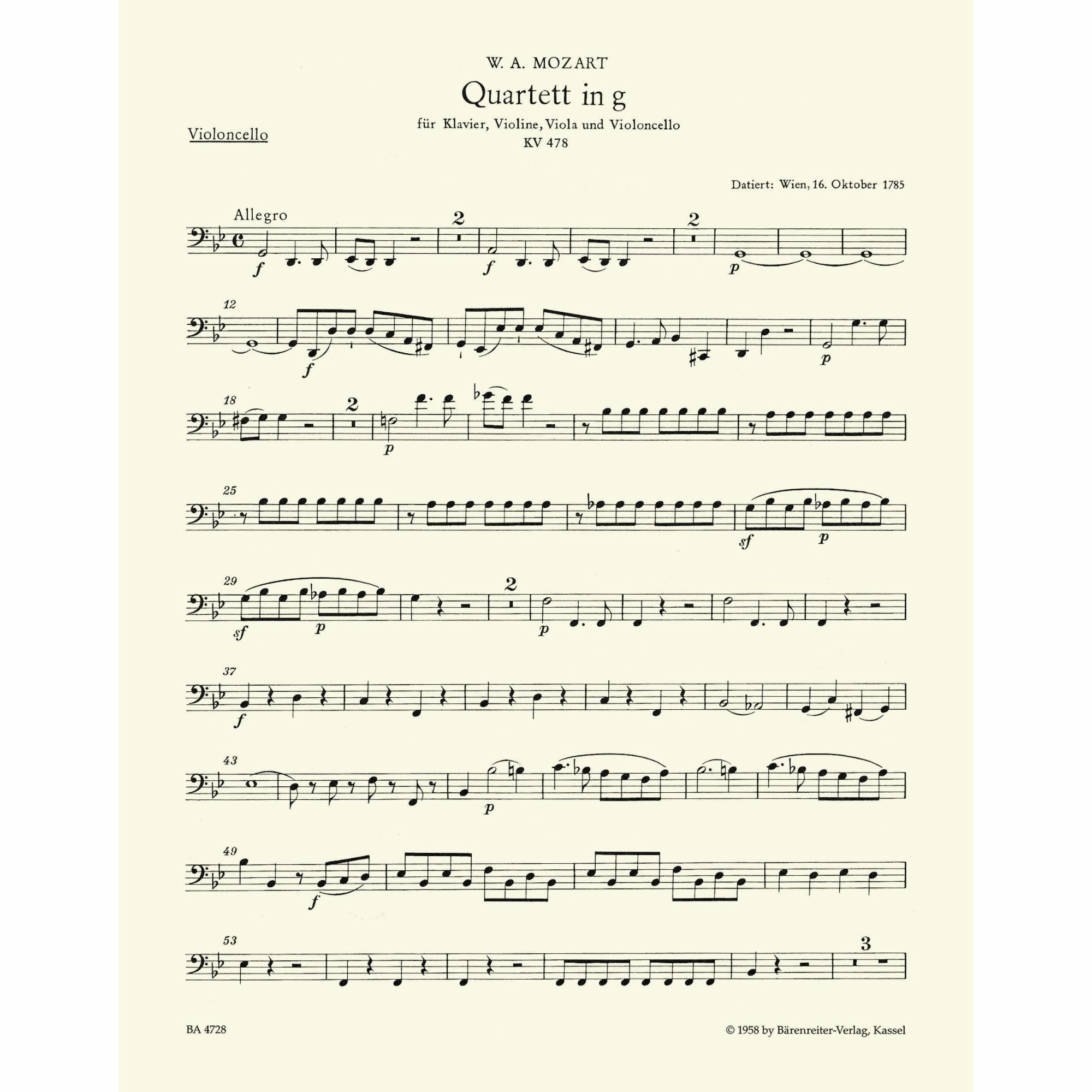 Sample: Cello (Pg. 1)