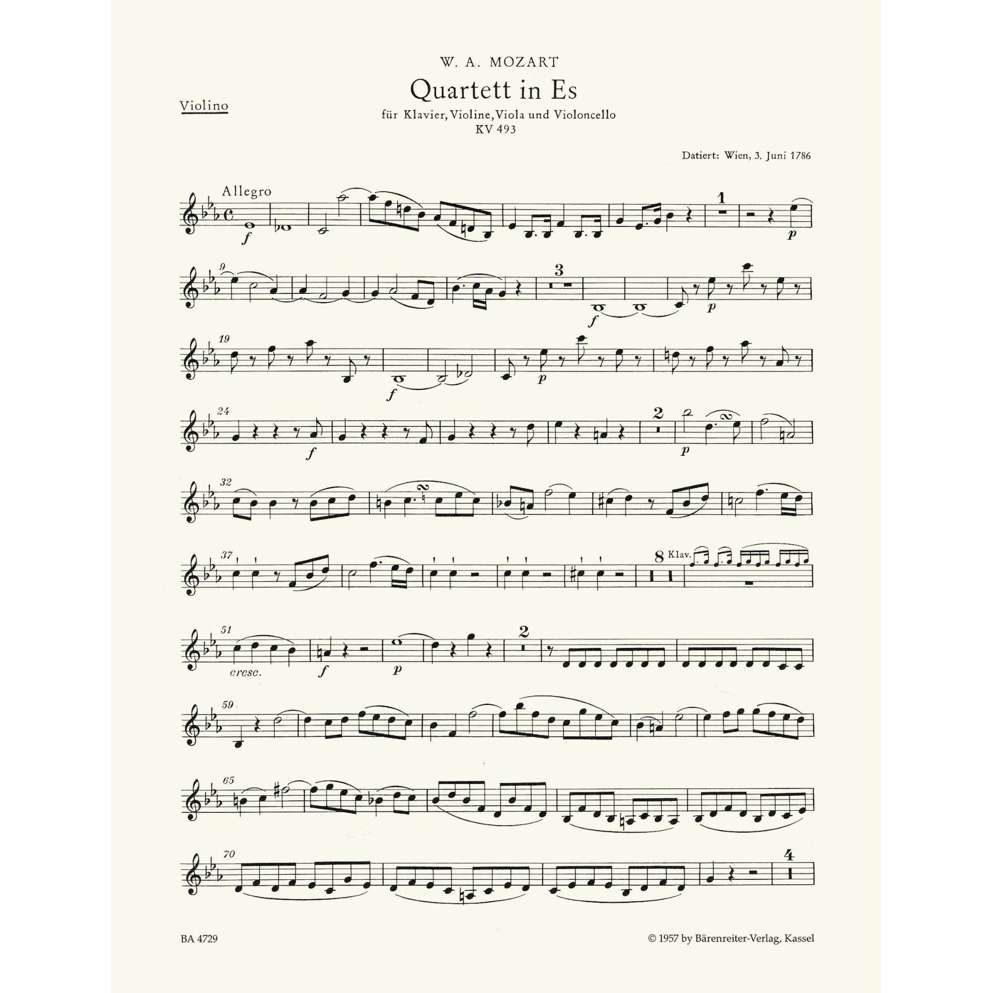 Sample: Violin (Pg. 1)