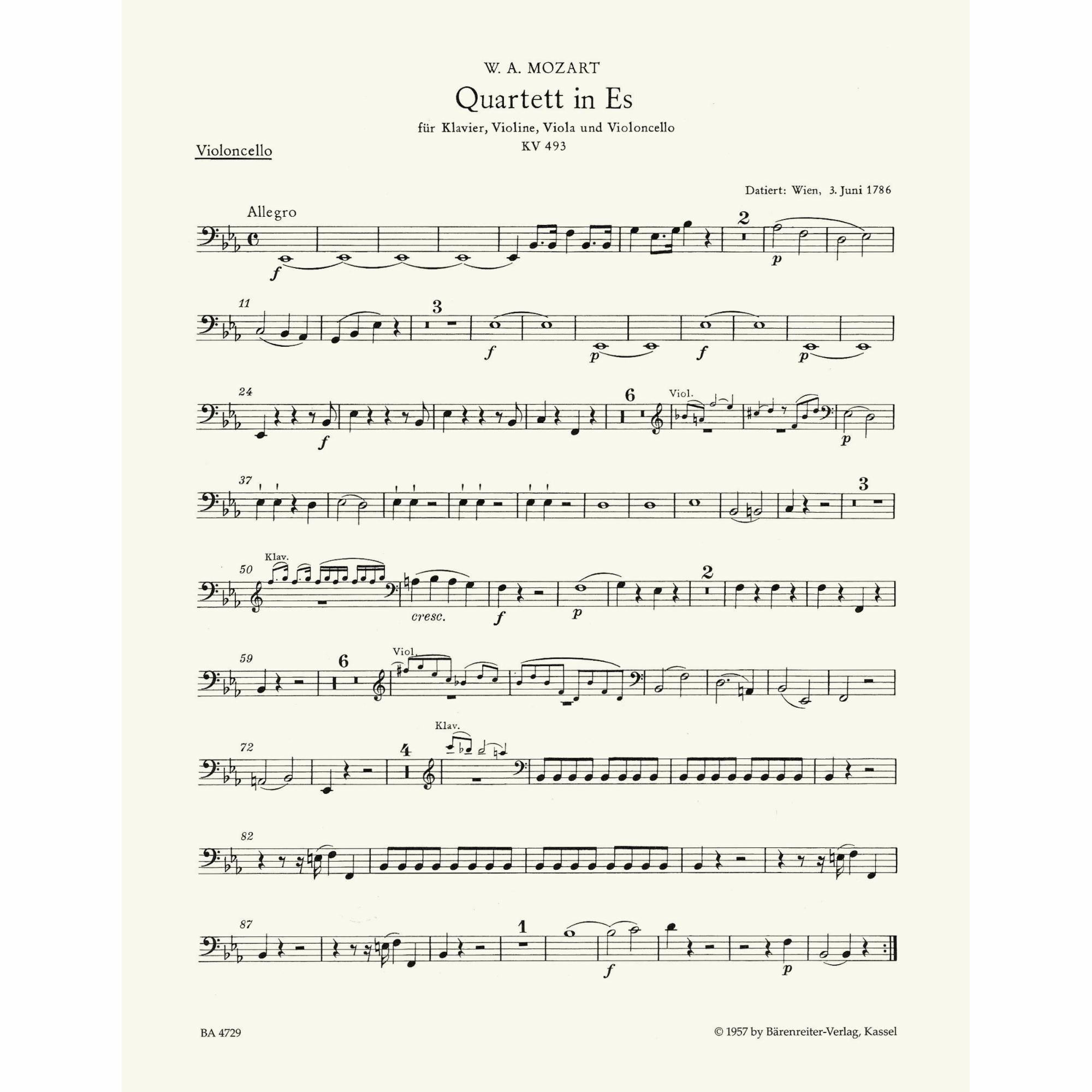 Sample: Cello (Pg. 1)