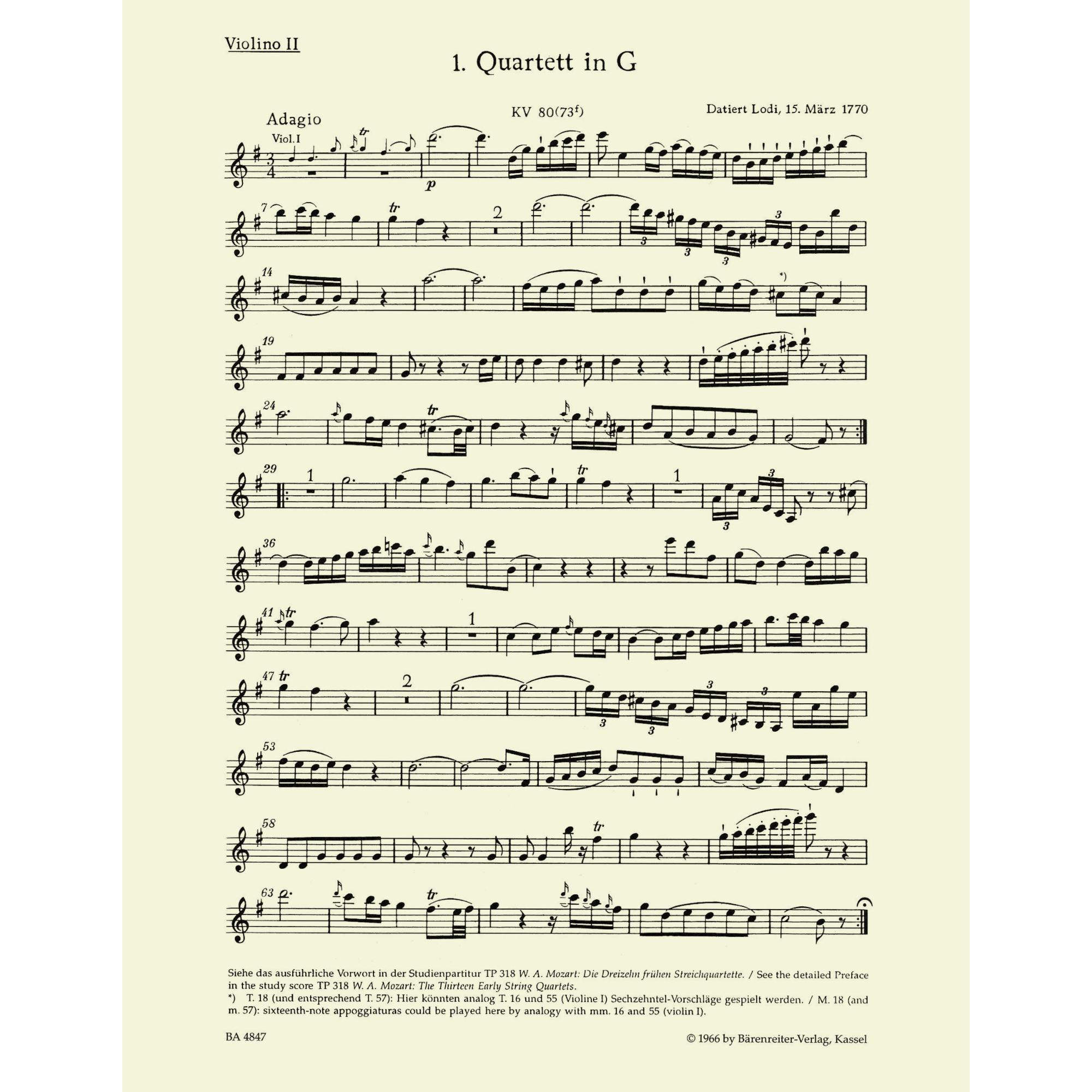 Sample: Violin II (Pg. 3)