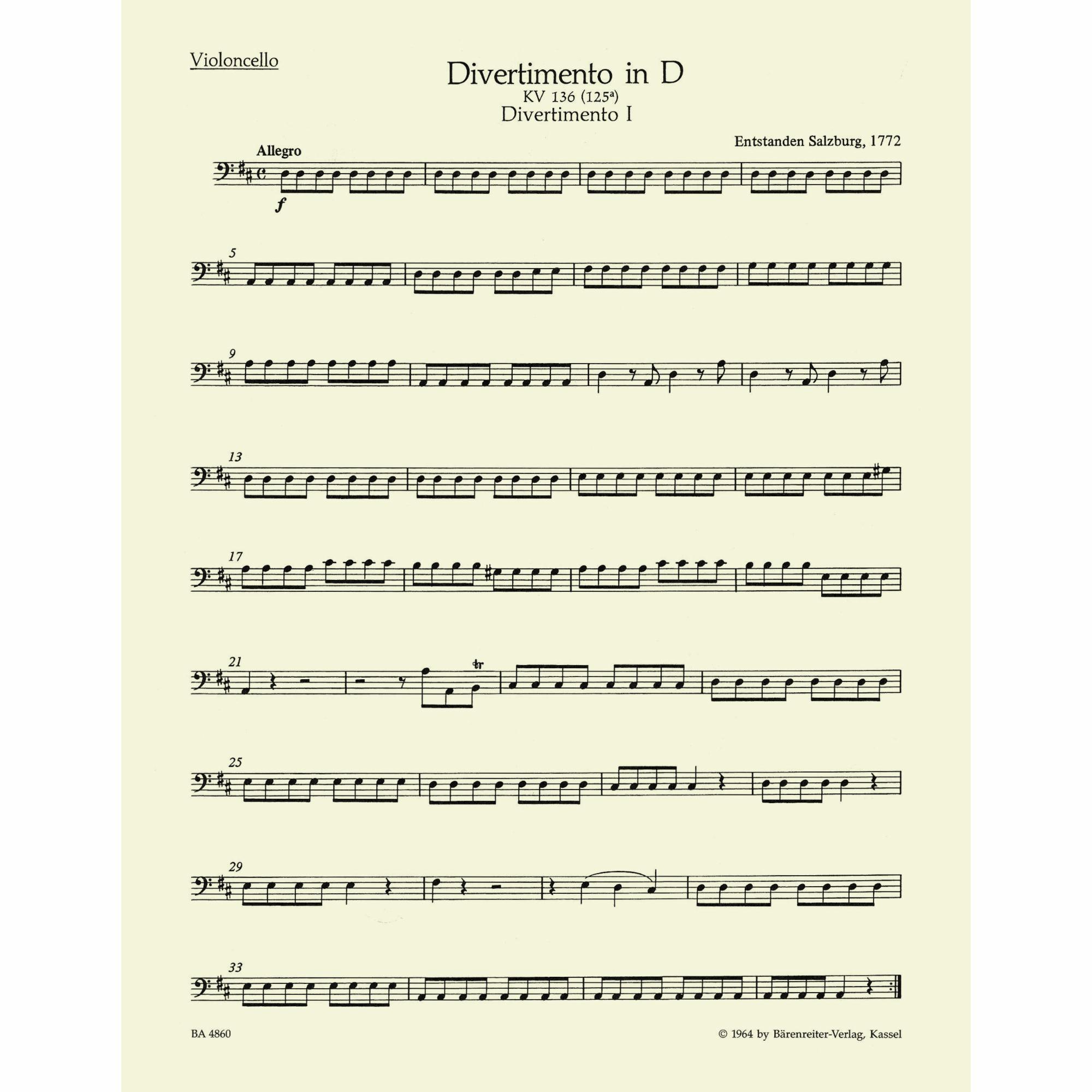 Sample: Cello (Pg. 2)