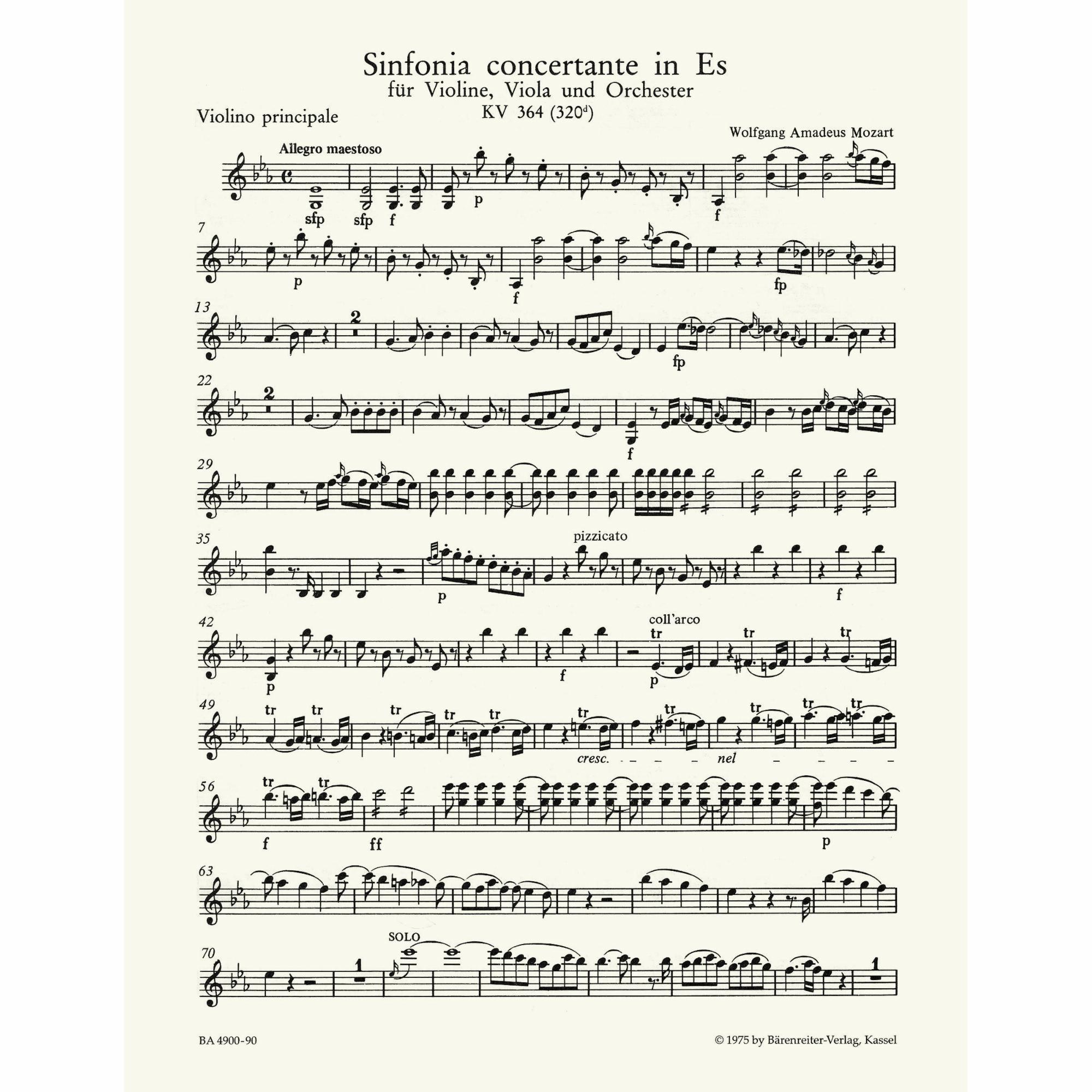 Sample: Violin (Pg. 1)