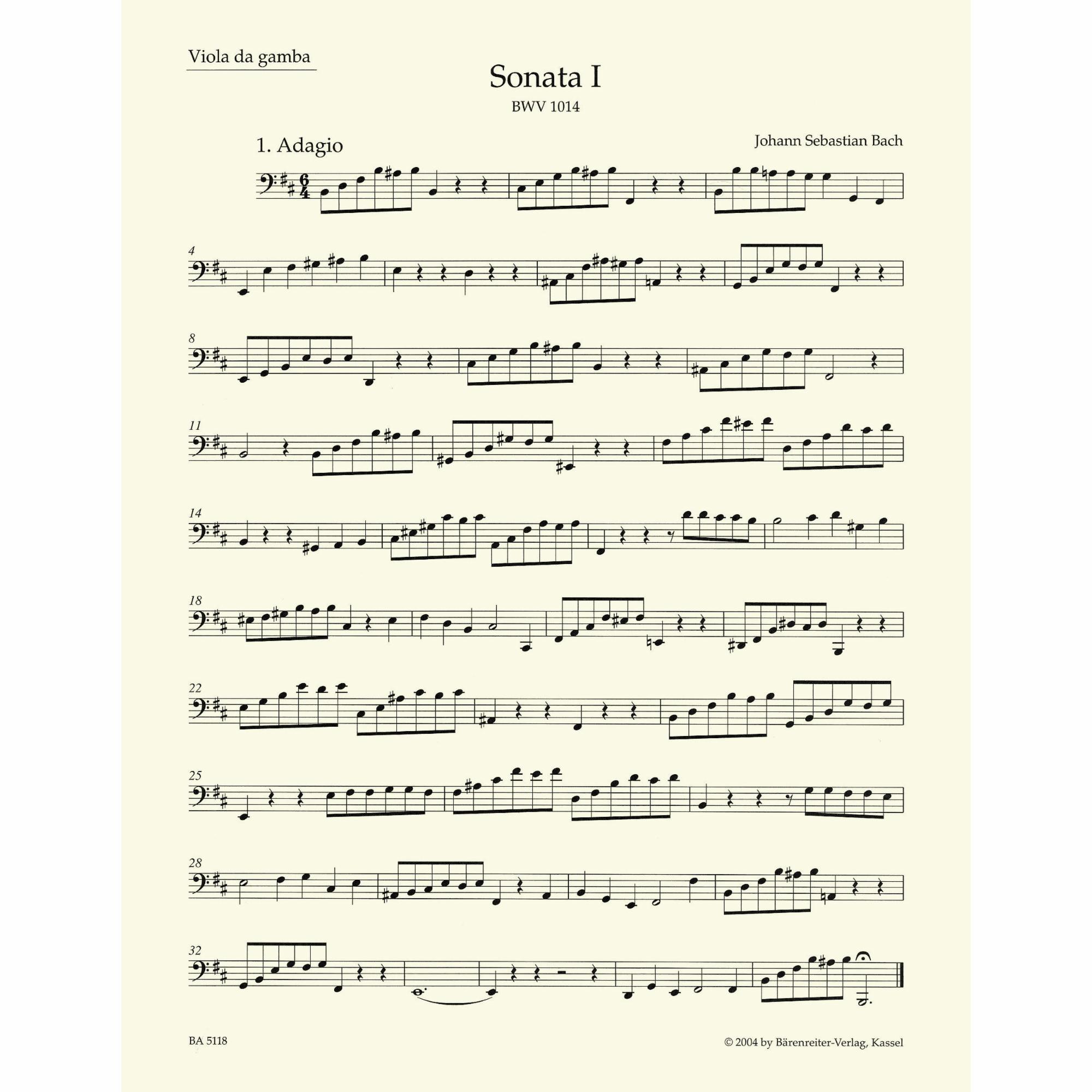 Sample: Vol. I, Cello (Pg. 1)