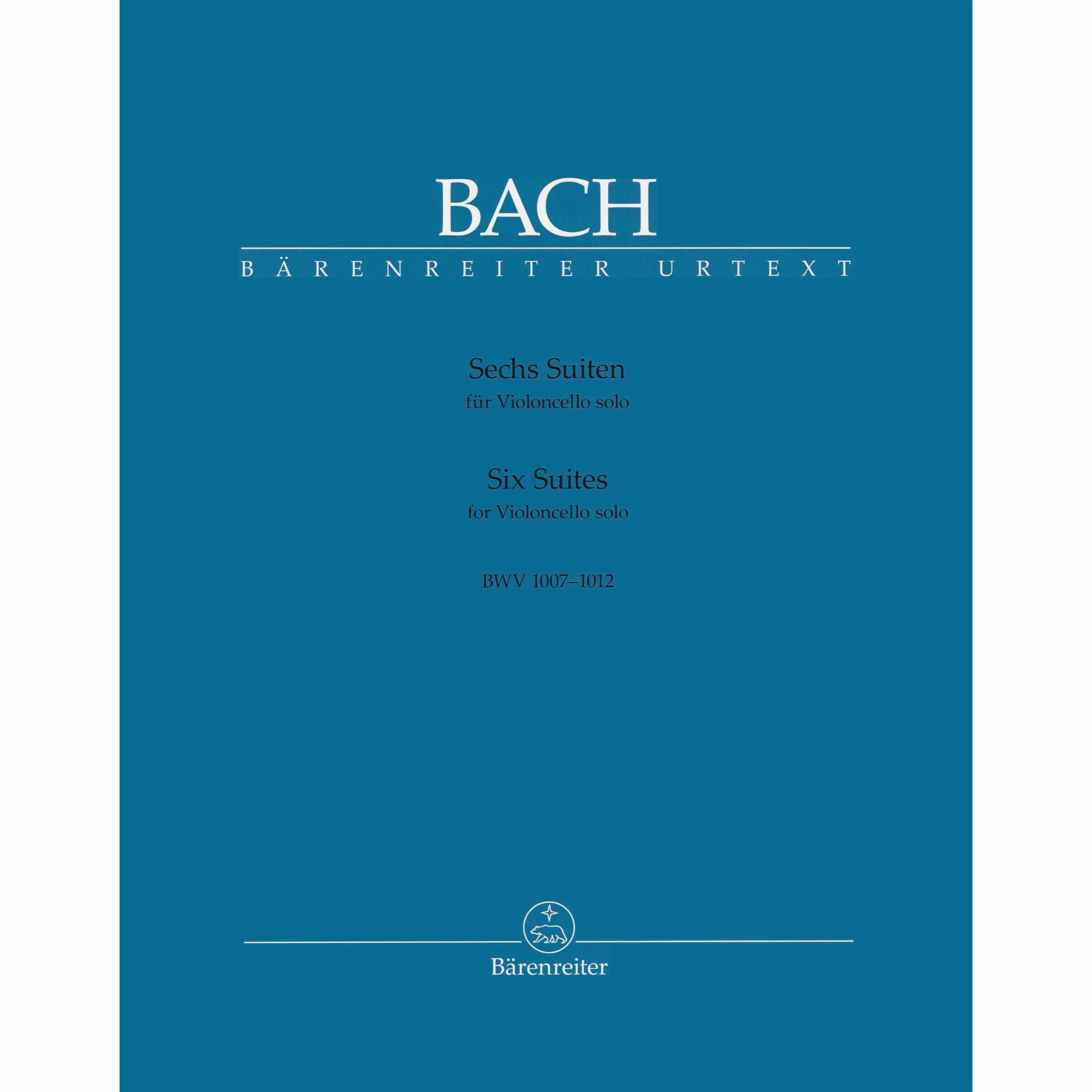 Bach -- Six Suites, BWV 1007-1012 for Solo Cello