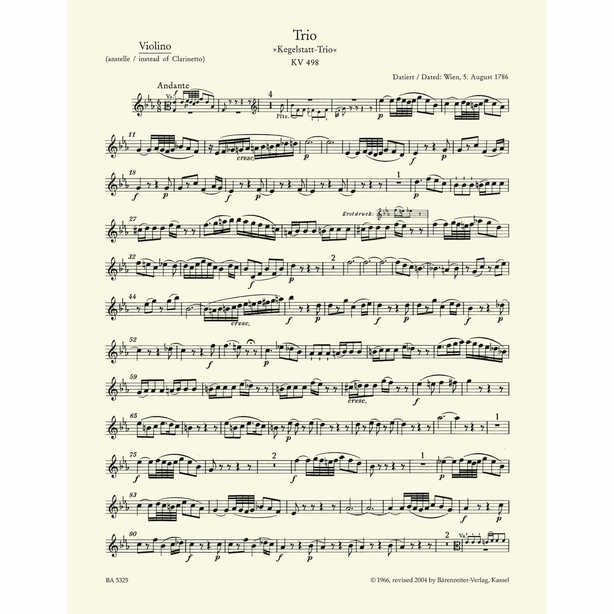 Sample: Violin (Pg. 1)