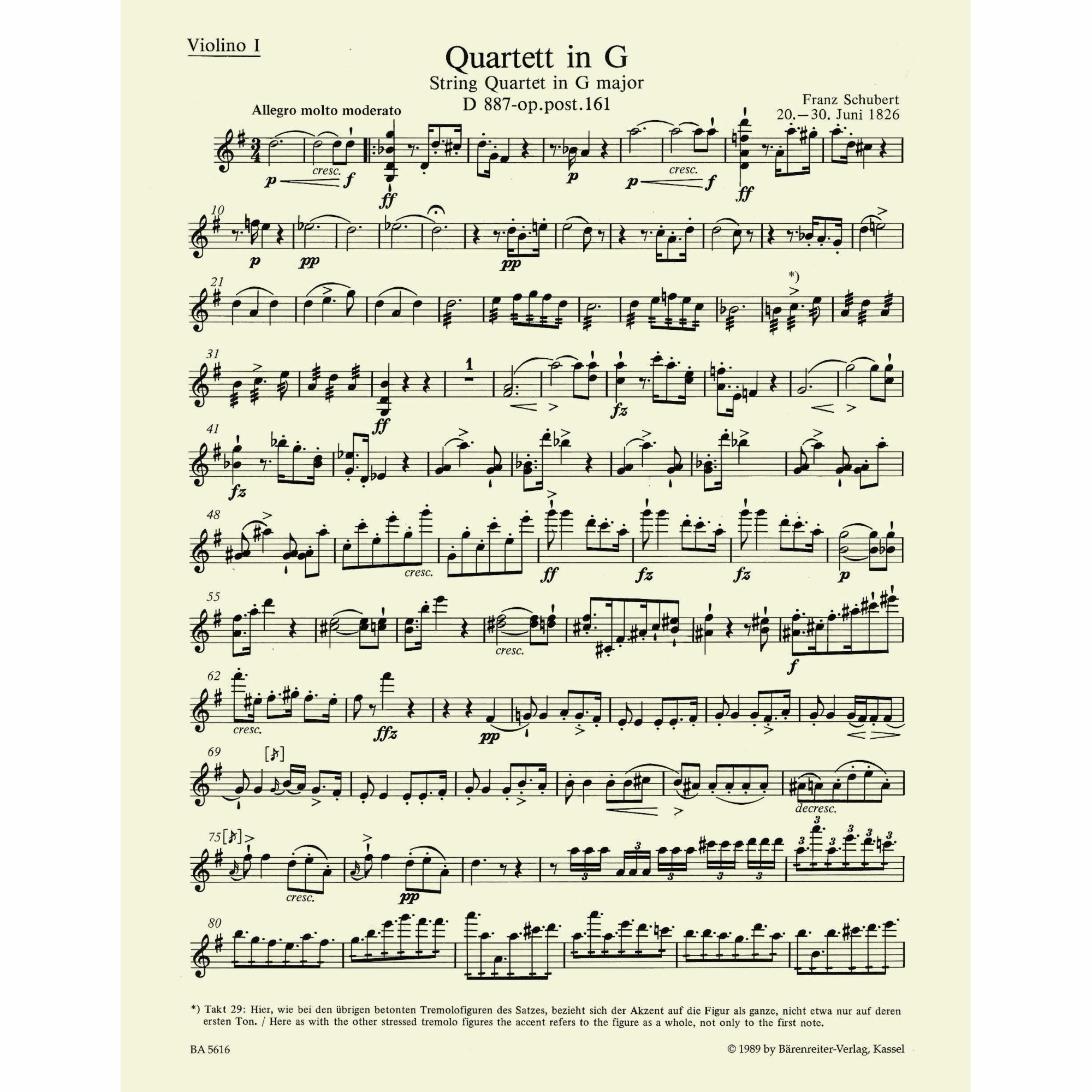 Sample: Violin I (Pg. 2)