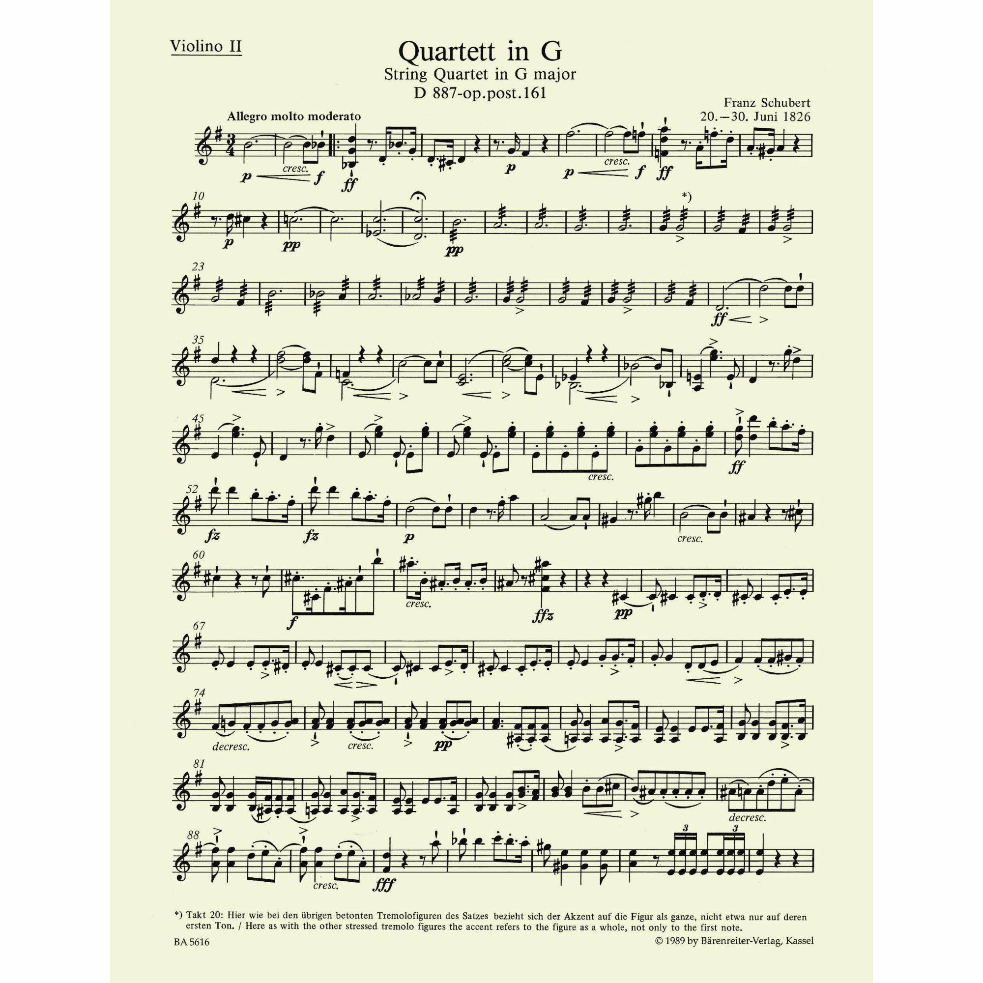 Sample: Violin II (Pg. 2)