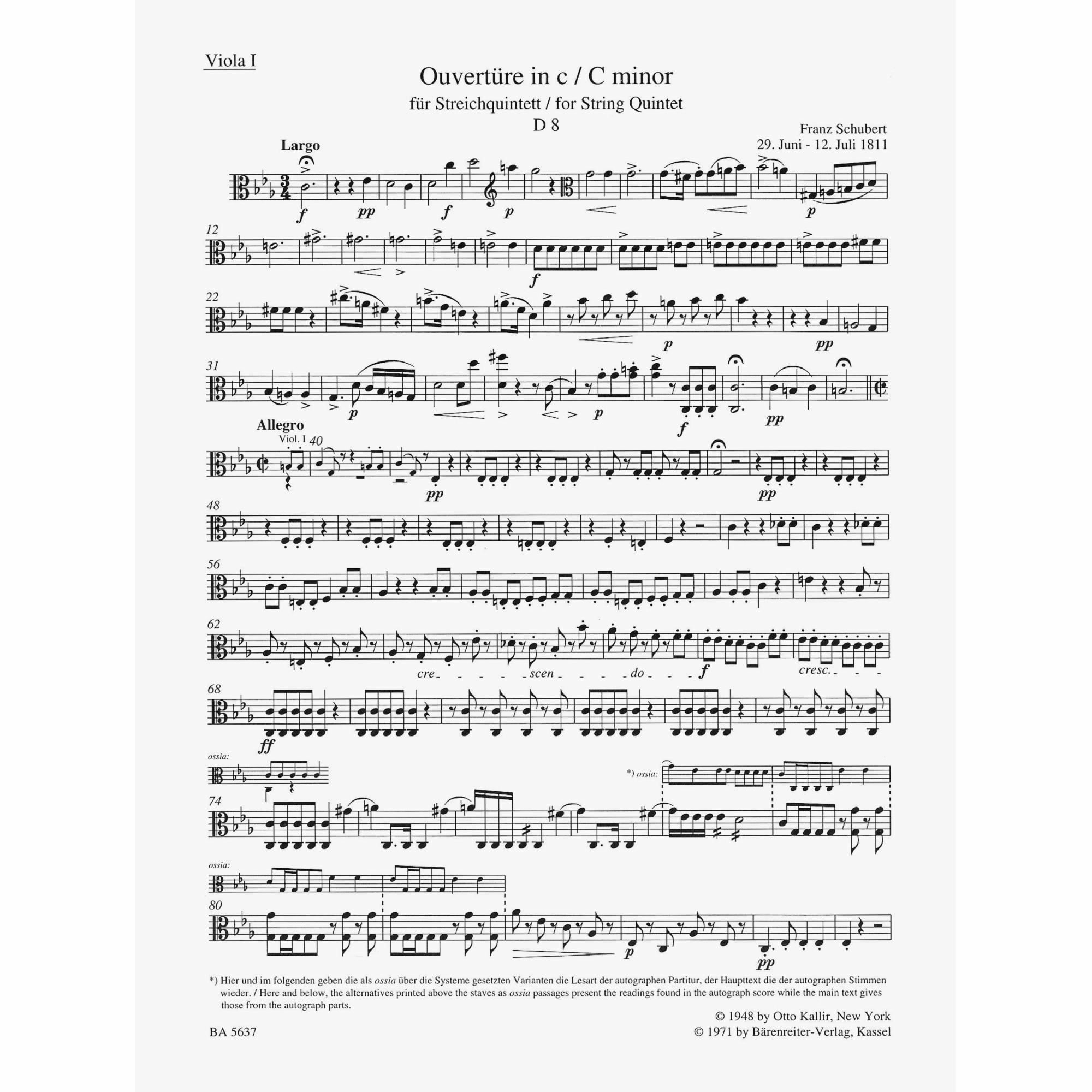 Sample: Viola I (Pg. 1)