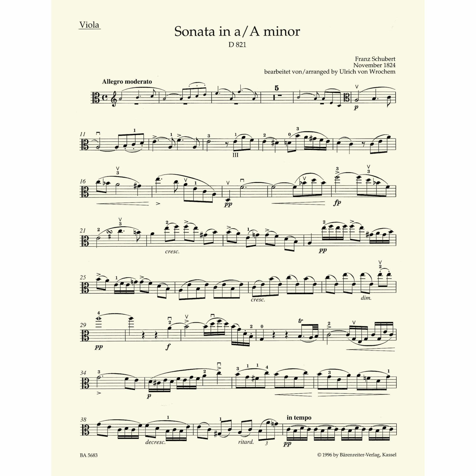 Sample: Viola Part