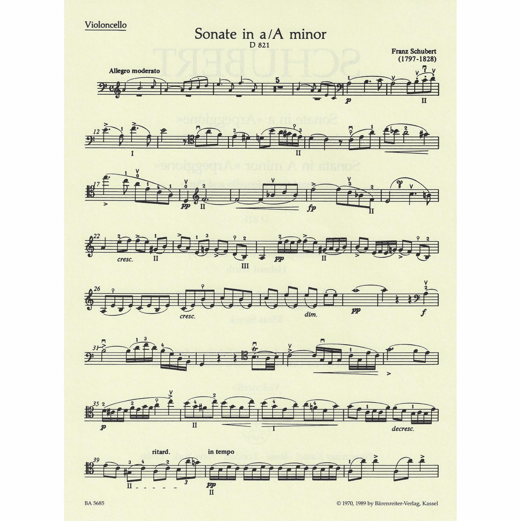 Sample: Cello (Pg. 1)