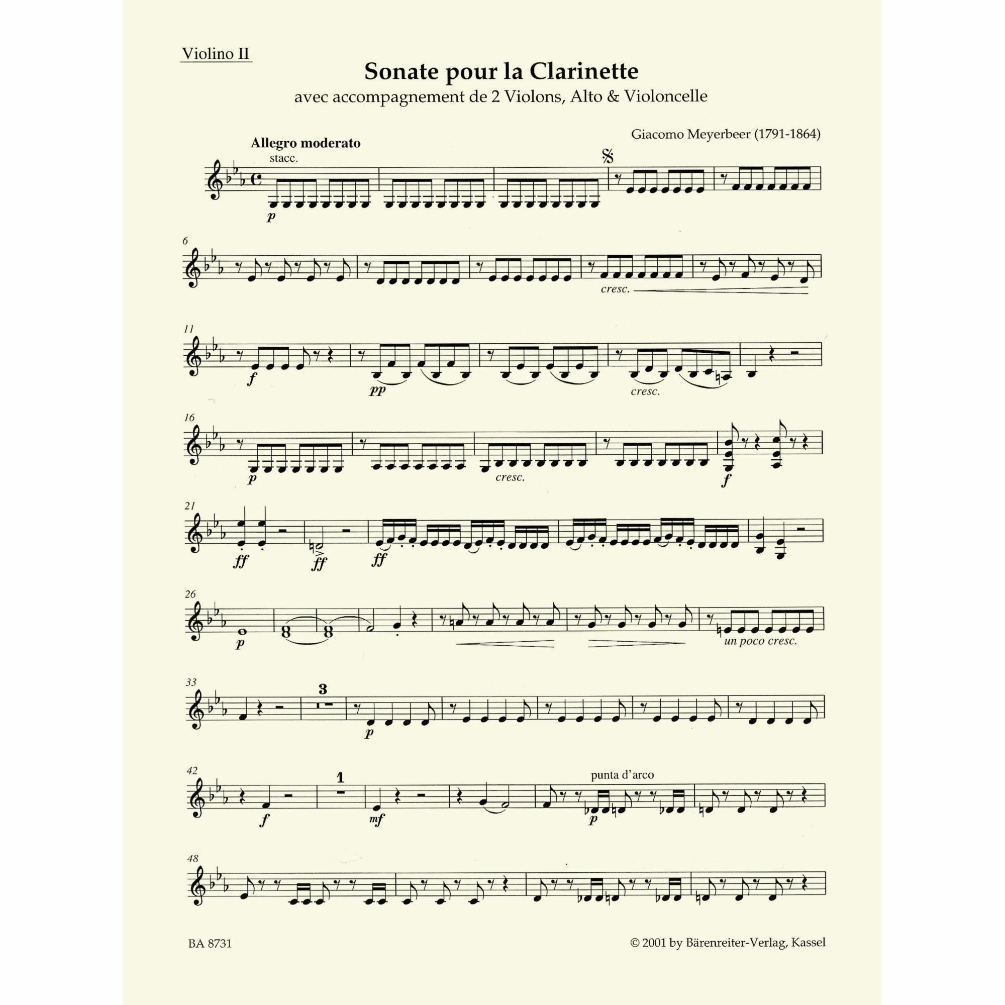 Sample: Violin II (Pg. 2)