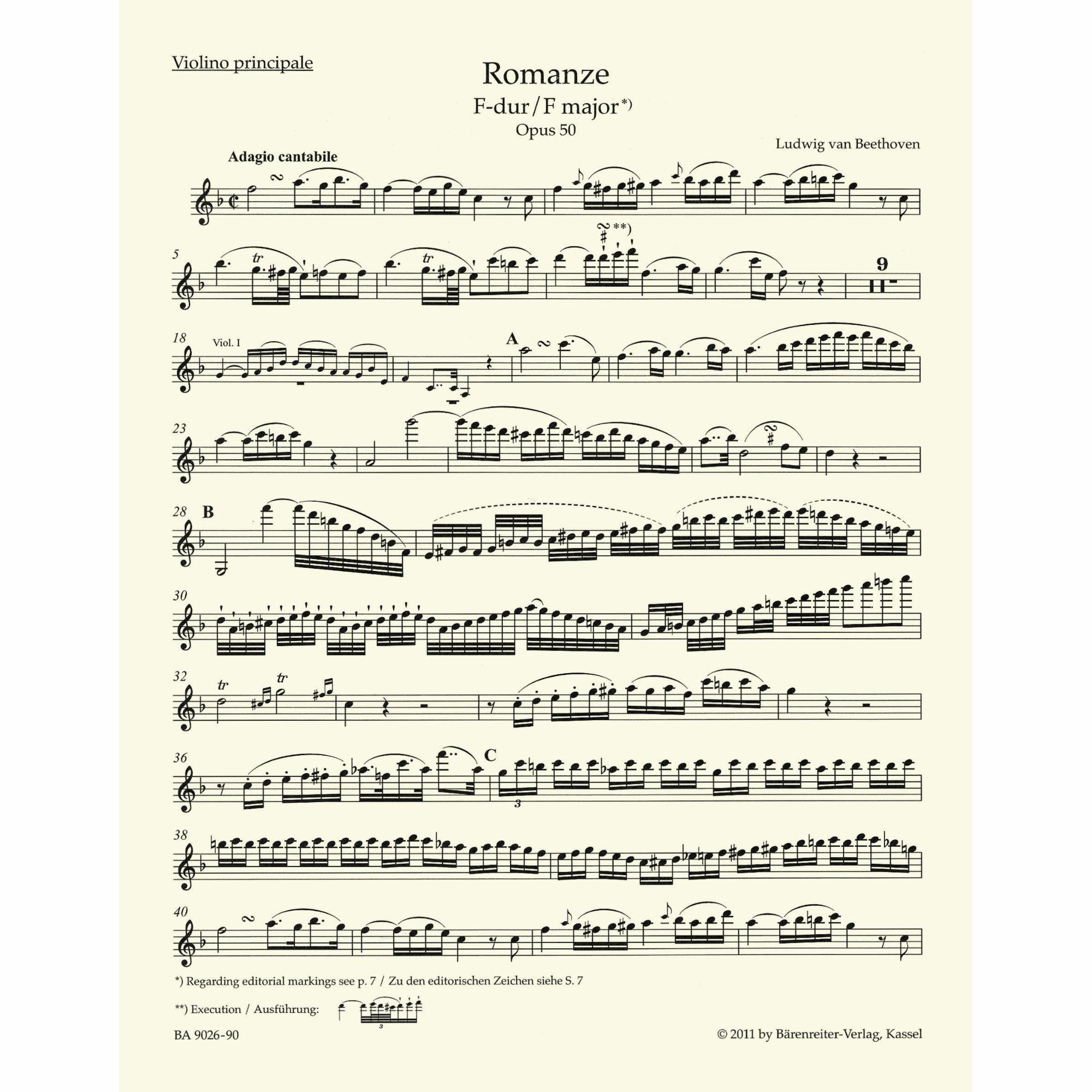 Sample: Urtext Violin (Pg. 2)