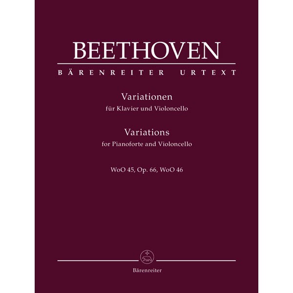 Beethoven -- Variations, WoO45, Op. 66 & WoO 46 for Cello and Piano