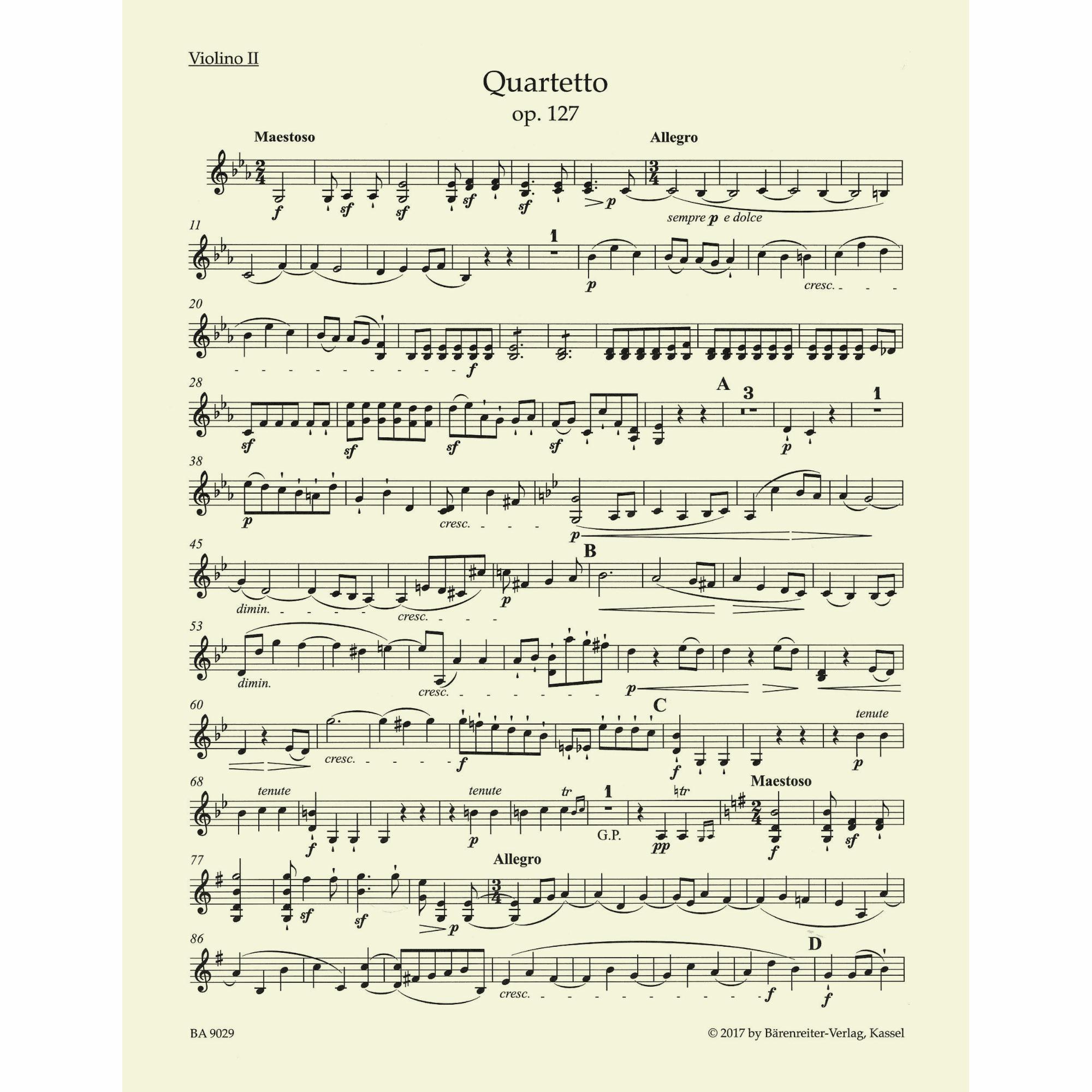 Sample: Violin II (Pg. 2)