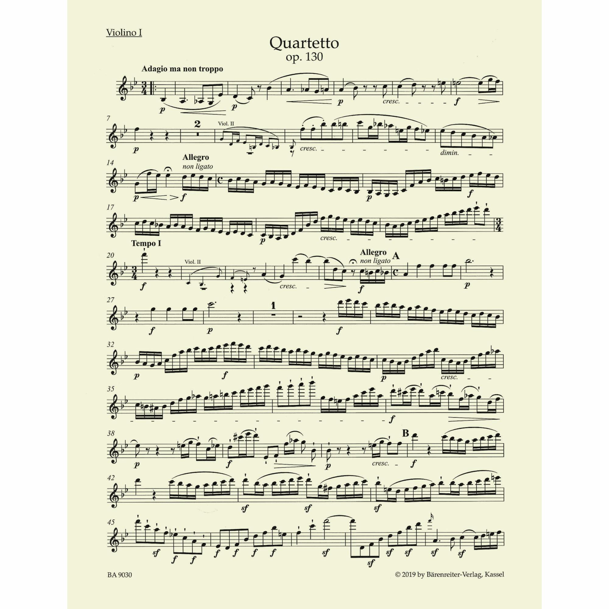 Sample: Violin I (Pg. 2)