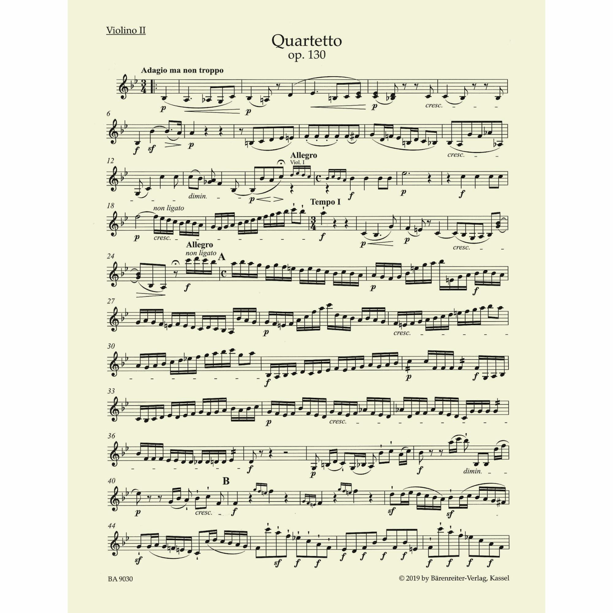 Sample: Violin II (Pg. 2)