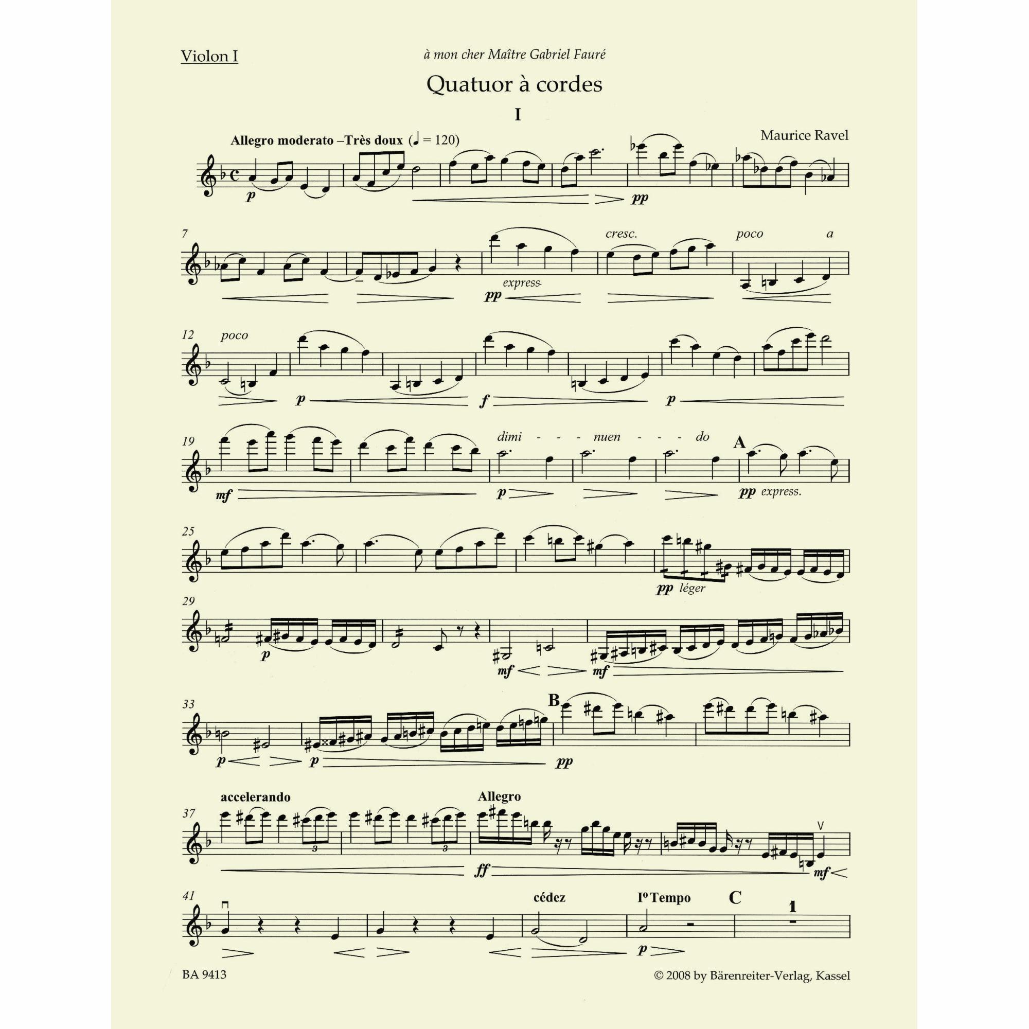 Sample: Violin I (Pg. 3)