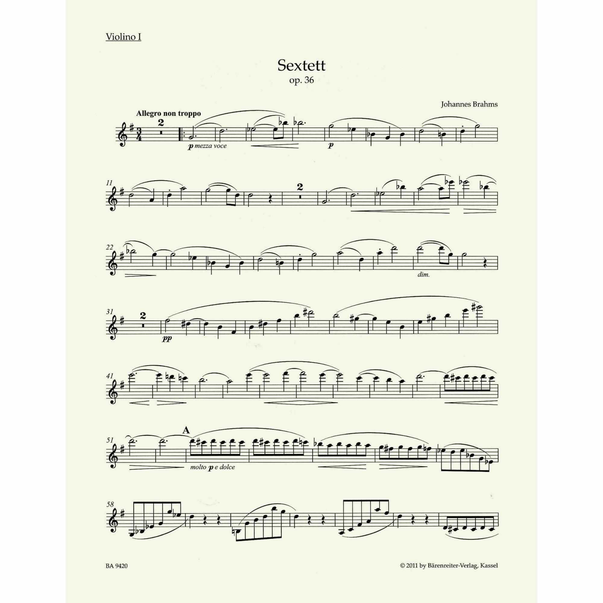 Sample: Violin I (Pg. 2)