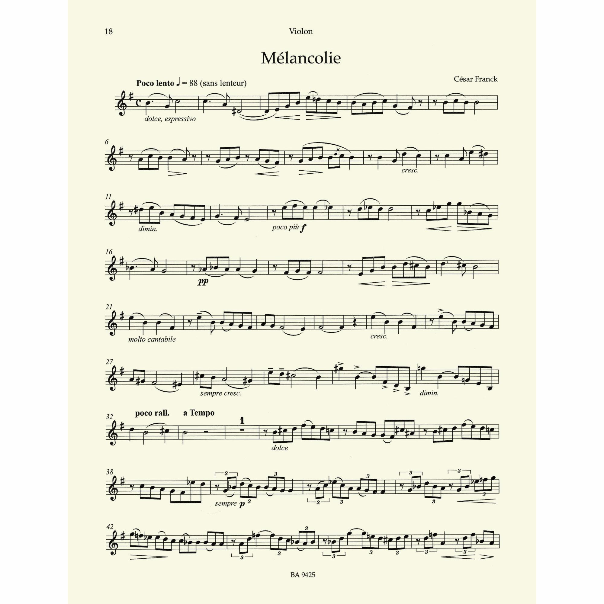 Sample: Violin (Pg. 18)