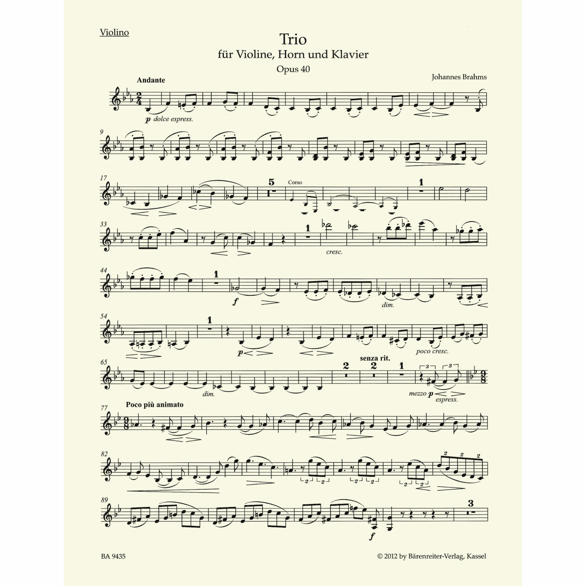 Sample: Violin (Pg. 1)