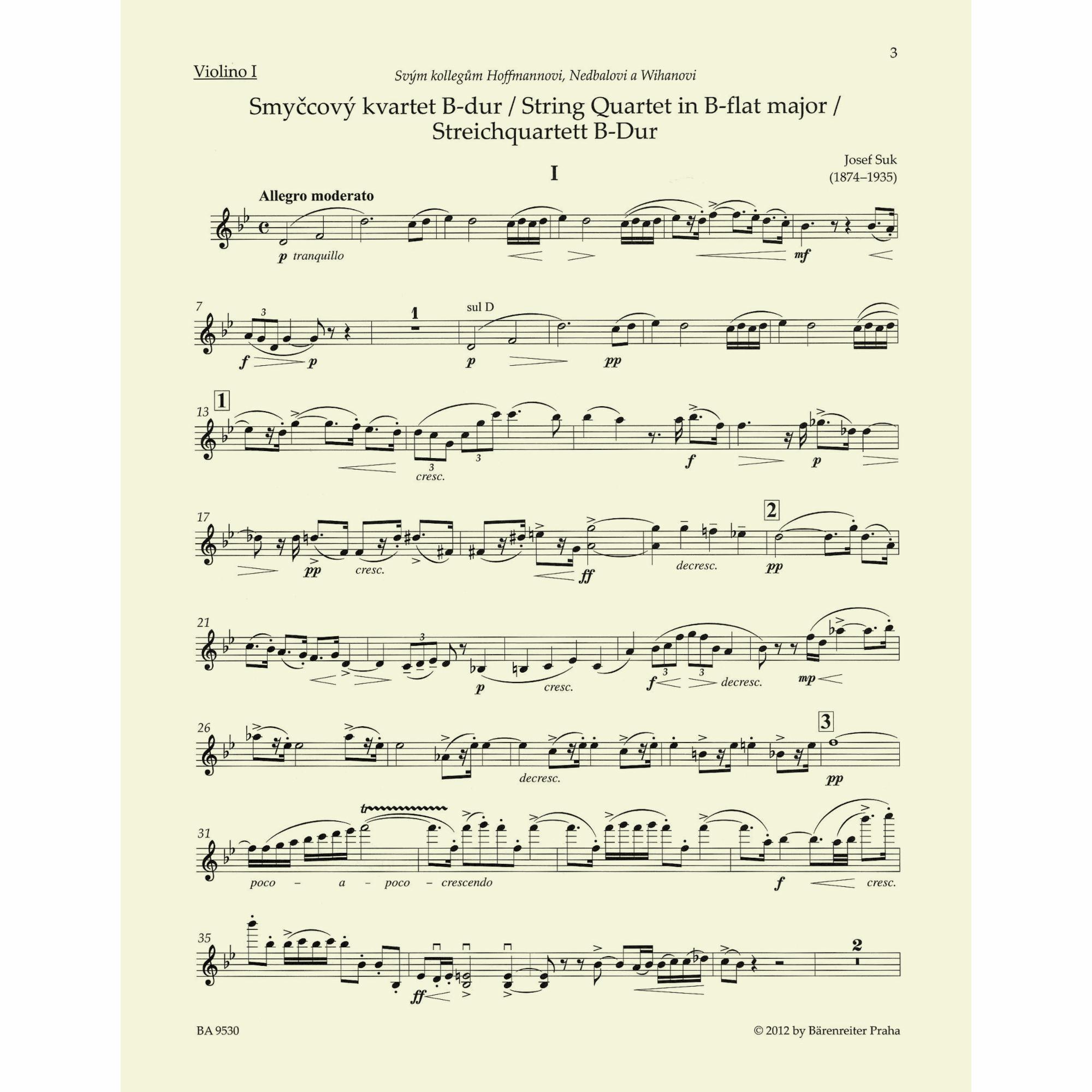 Sample: Violin I (Pg. 3)