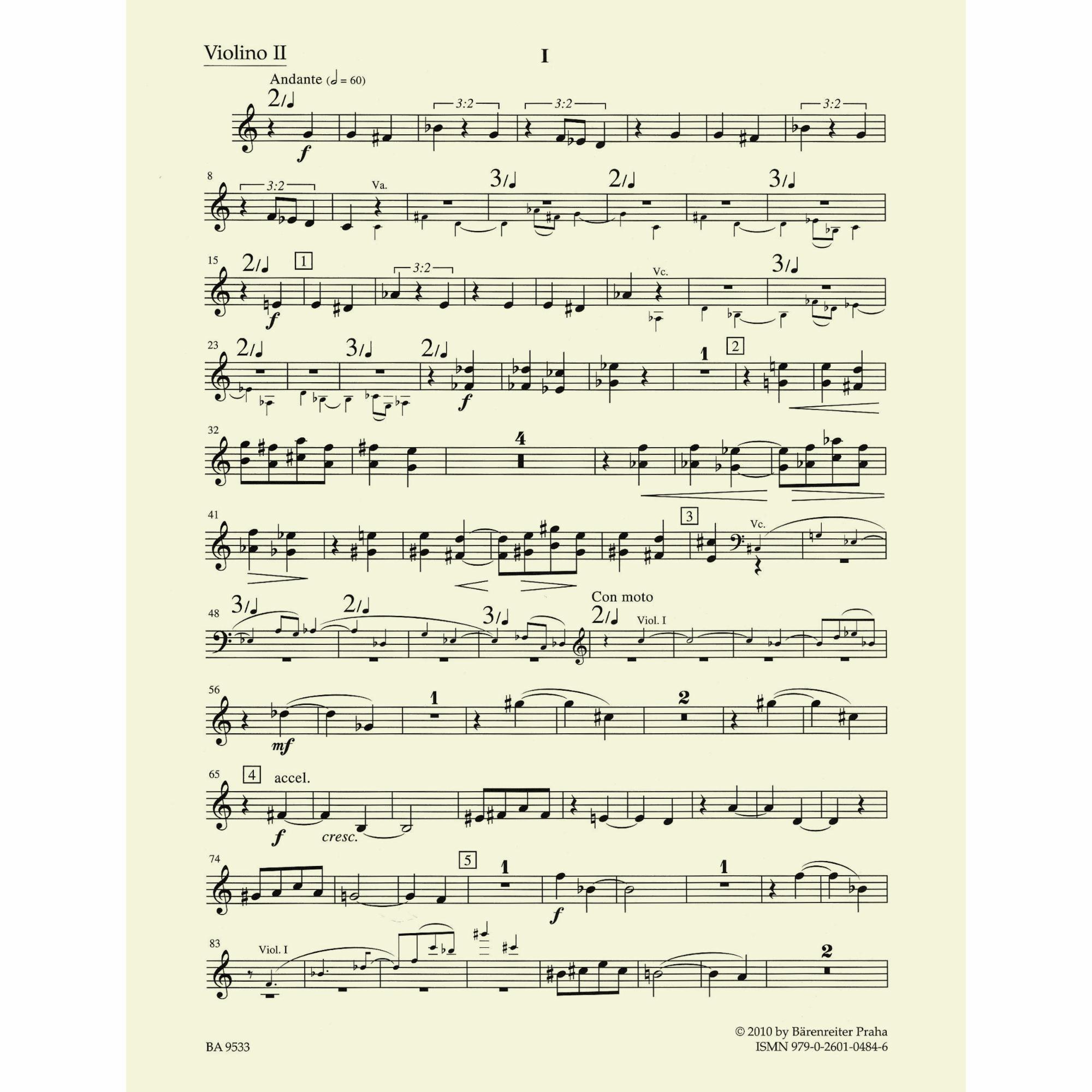 Sample: Violin II (Pg. 2)