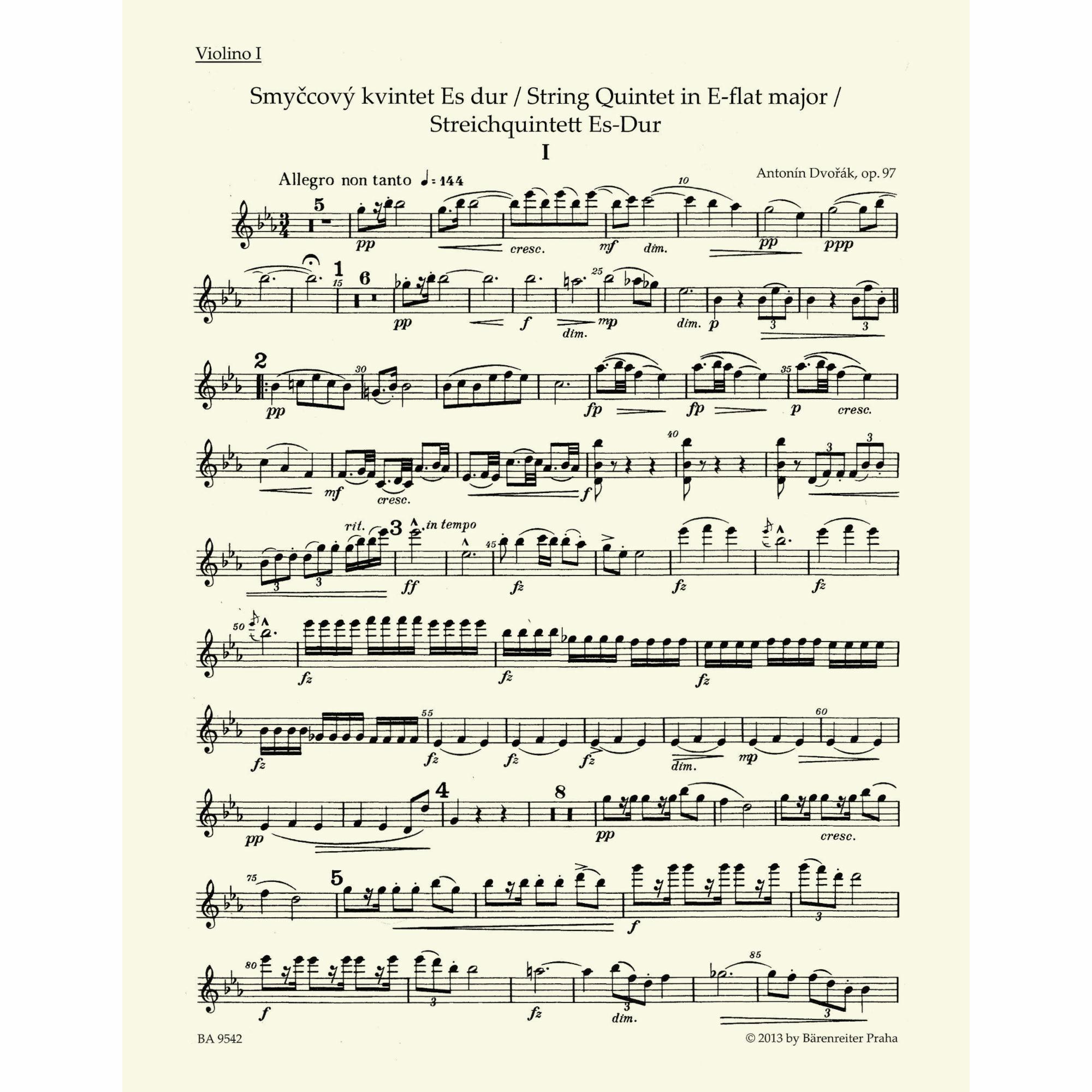 Sample: Violin I (Pg. 2)