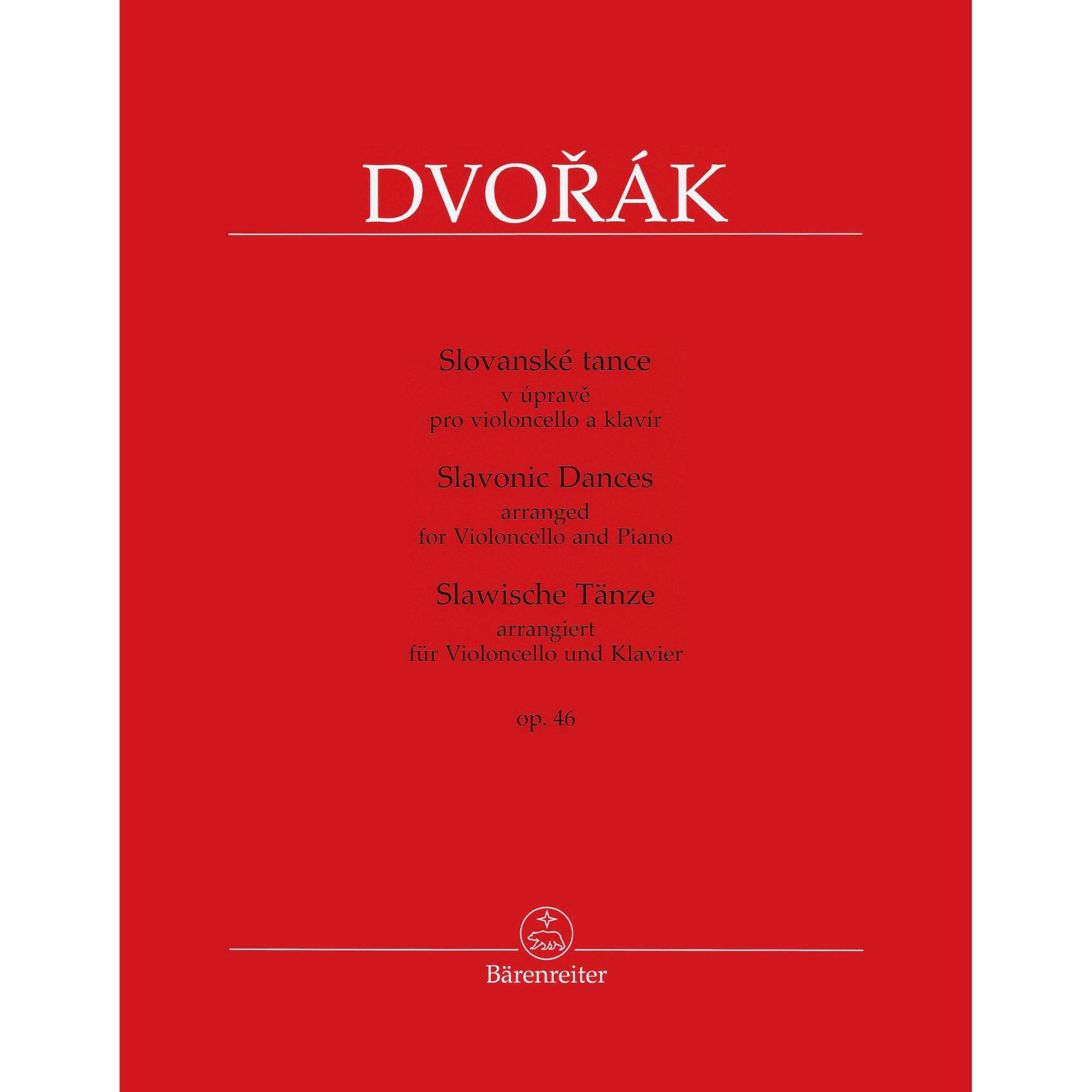 Dvorak -- Slavonic Dances, Op. 46 for Cello and Piano